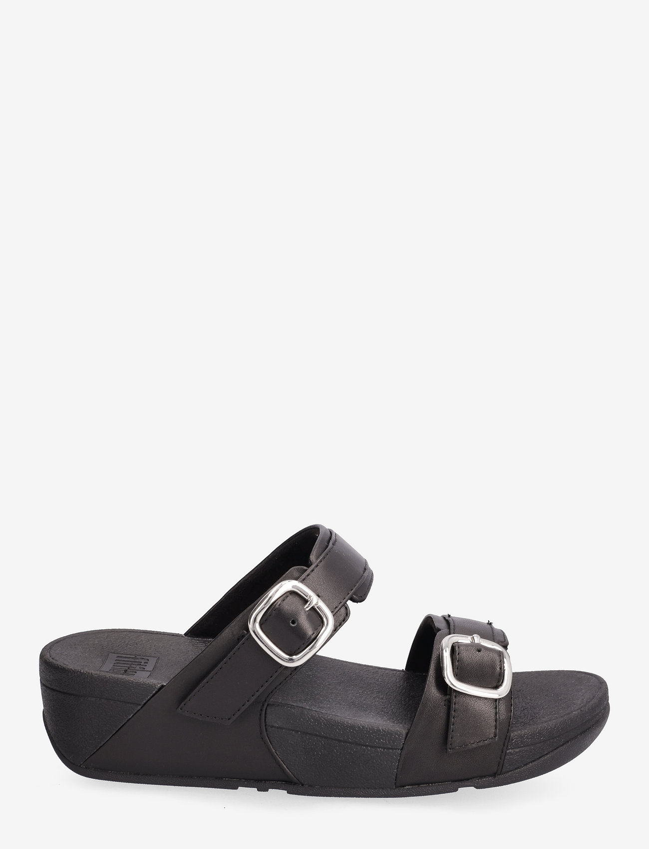 FitFlop - LULU ADJUSTABLE LEATHER SLIDES - all black - 1