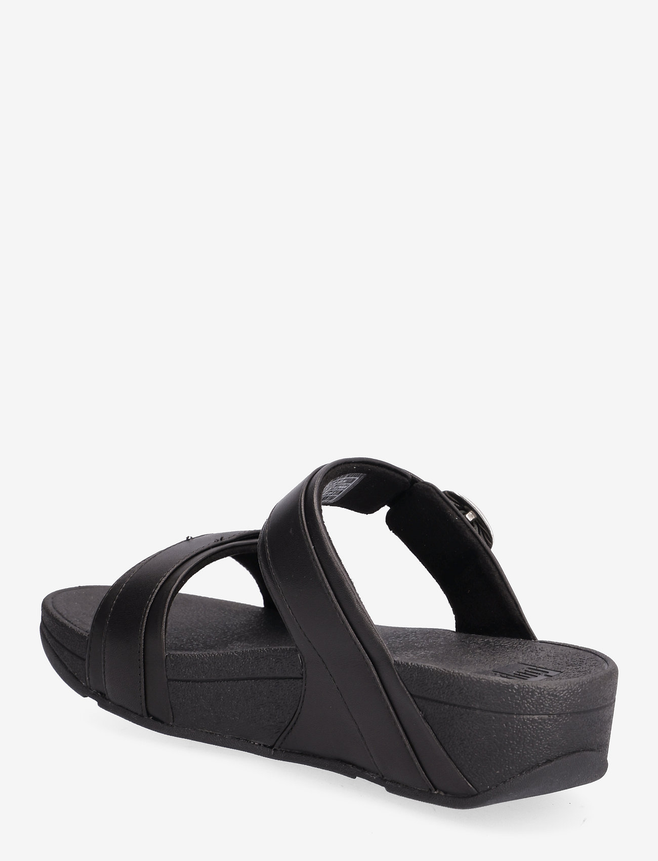 FitFlop - LULU ADJUSTABLE LEATHER SLIDES - all black - 2
