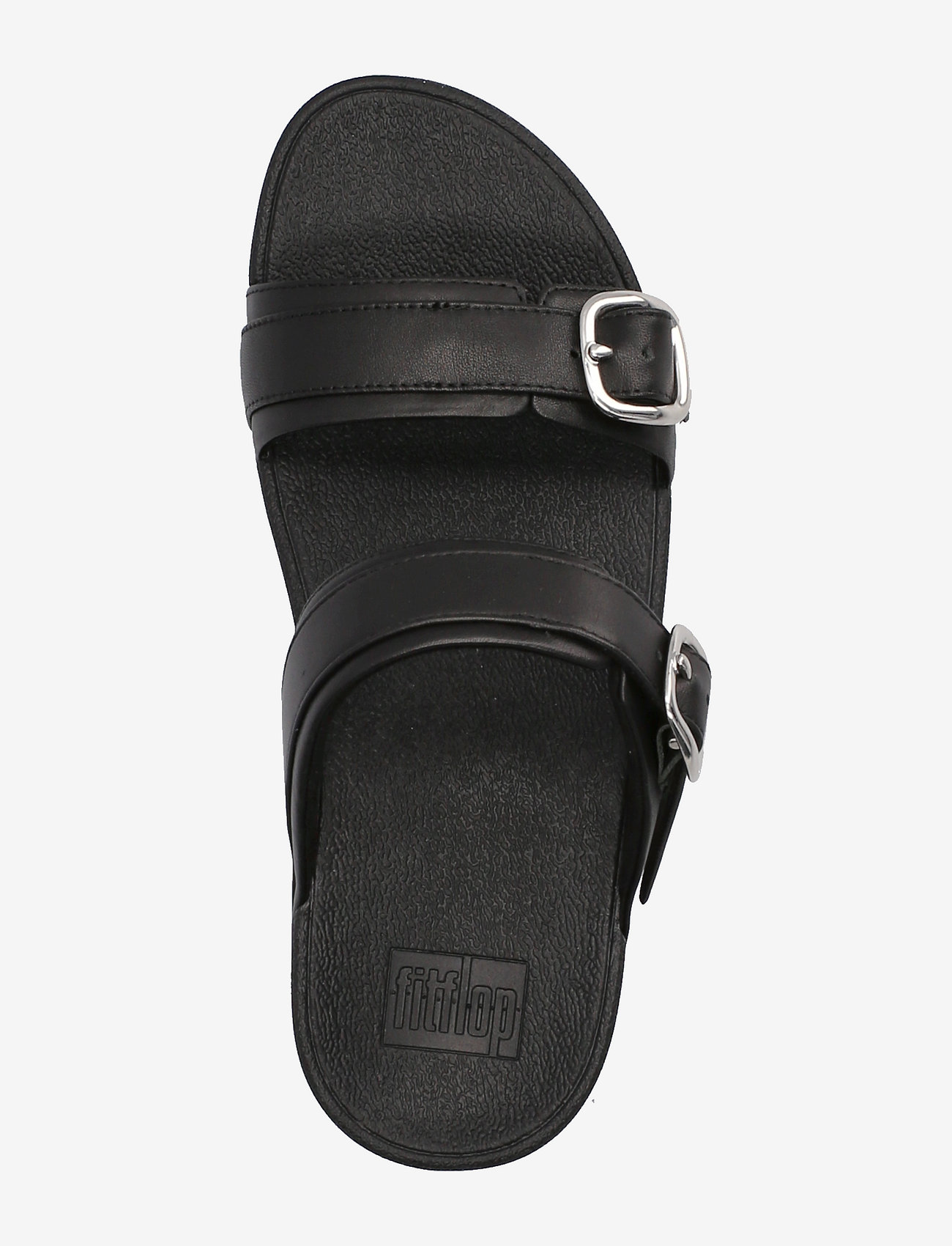 FitFlop - LULU ADJUSTABLE LEATHER SLIDES - all black - 3