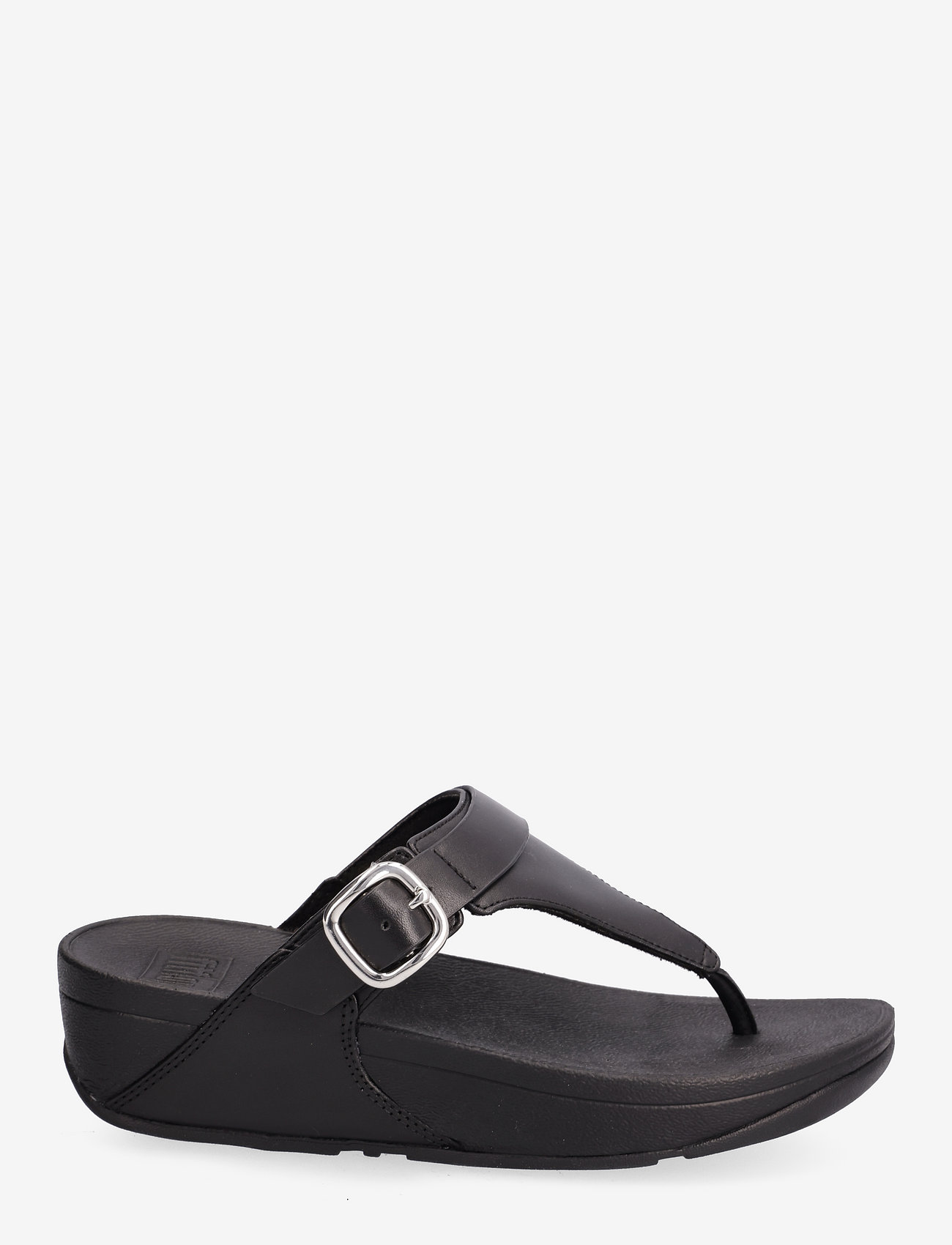 FitFlop - LULU ADJUSTABLE LEATHER TOE-POST SANDALS - all black - 1