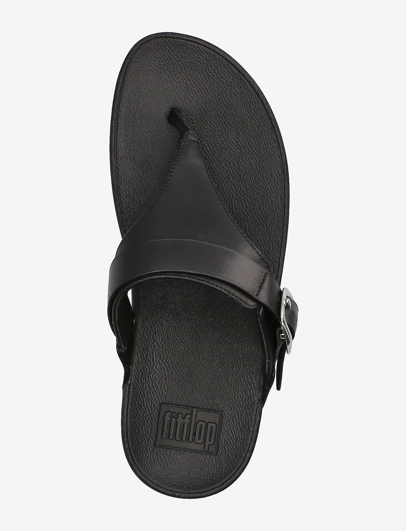 FitFlop - LULU ADJUSTABLE LEATHER TOE-POST SANDALS - all black - 3