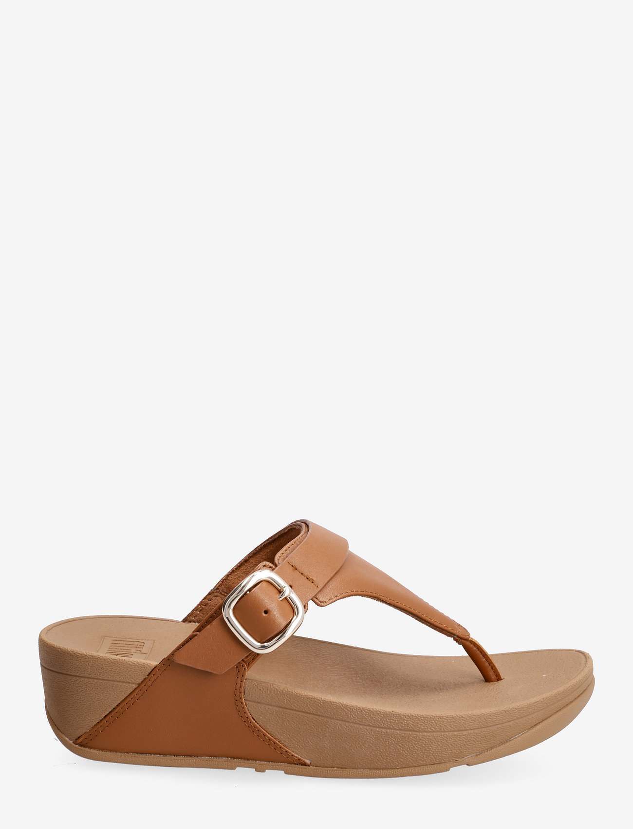 FitFlop - LULU ADJUSTABLE LEATHER TOE-POST SANDALS - light tan - 1