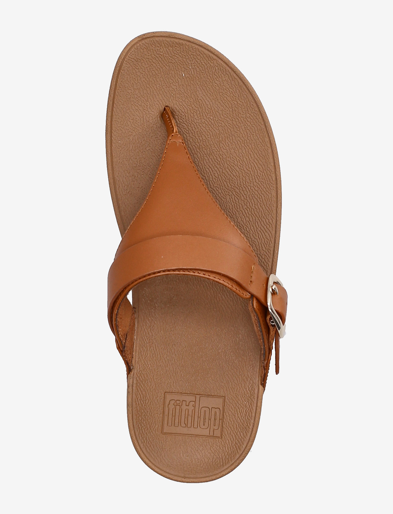 FitFlop - LULU ADJUSTABLE LEATHER TOE-POST SANDALS - light tan - 3