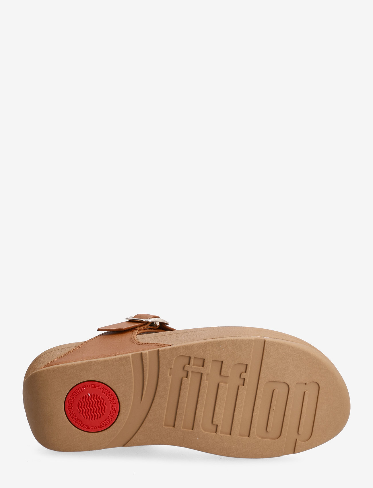 FitFlop - LULU ADJUSTABLE LEATHER TOE-POST SANDALS - light tan - 4