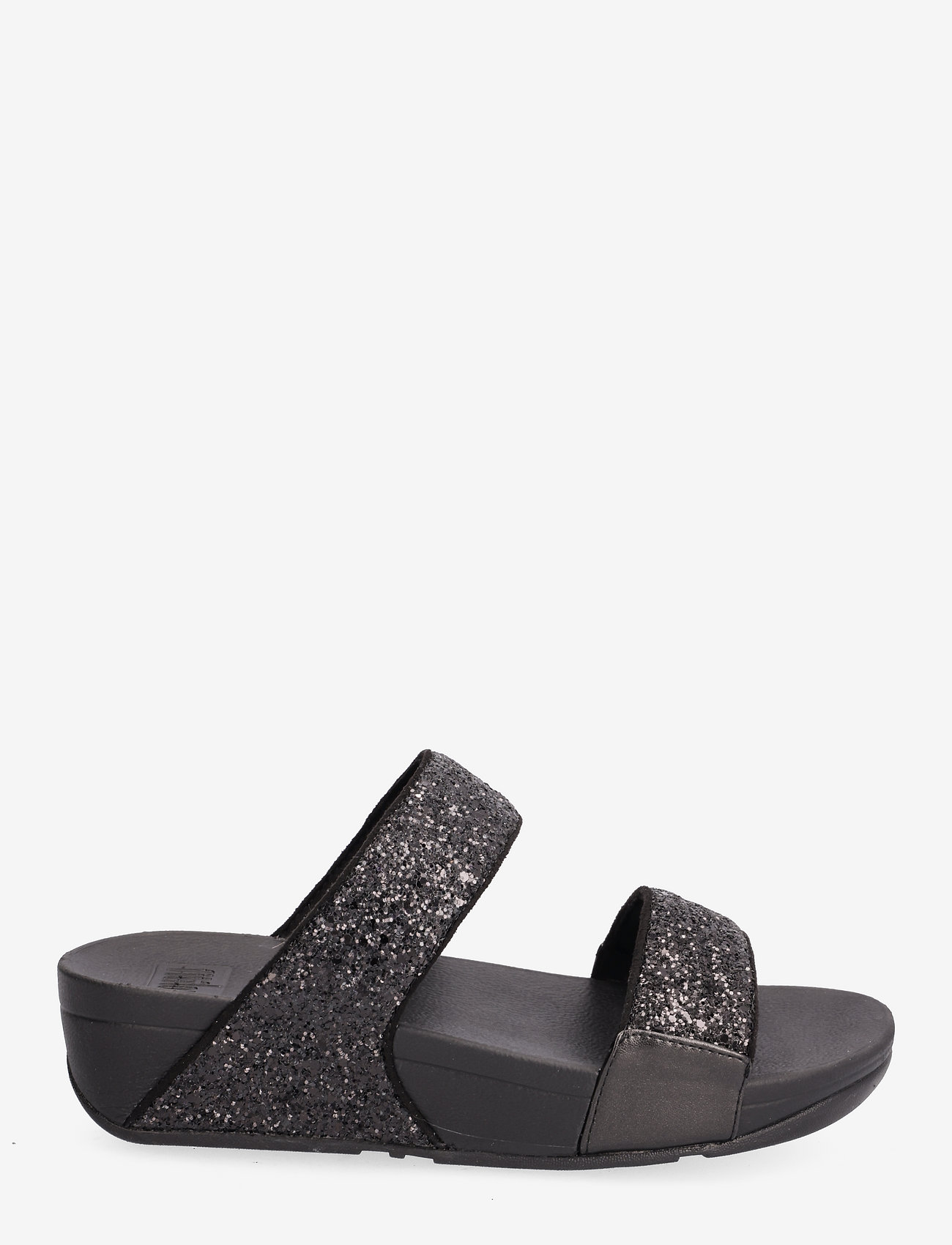 FitFlop - LULU GLITTER SLIDES - płaskie sandały - black glitter - 1