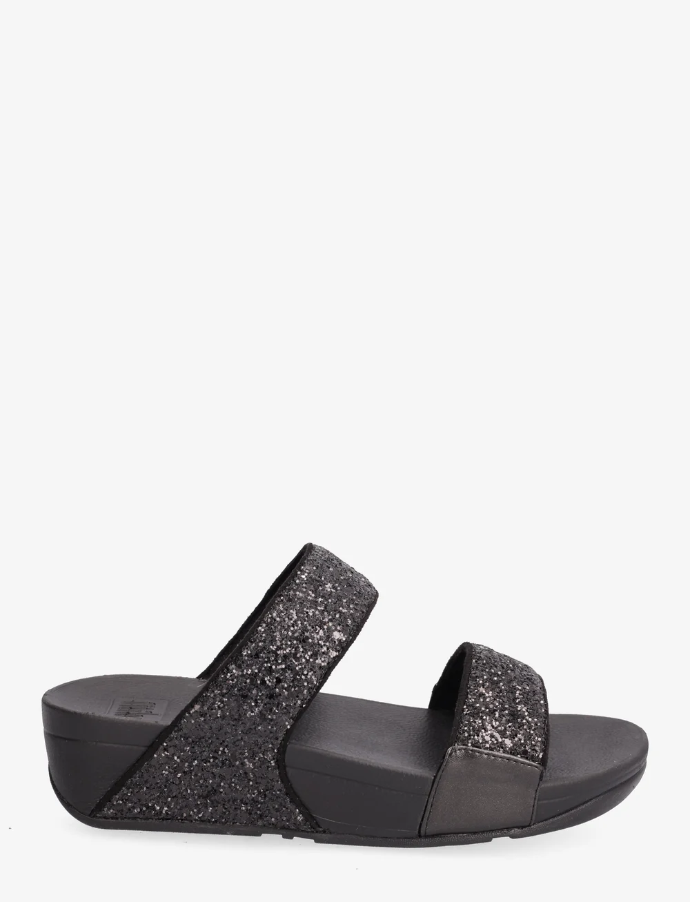 FitFlop - LULU GLITTER SLIDES - flade sandaler - black glitter - 1
