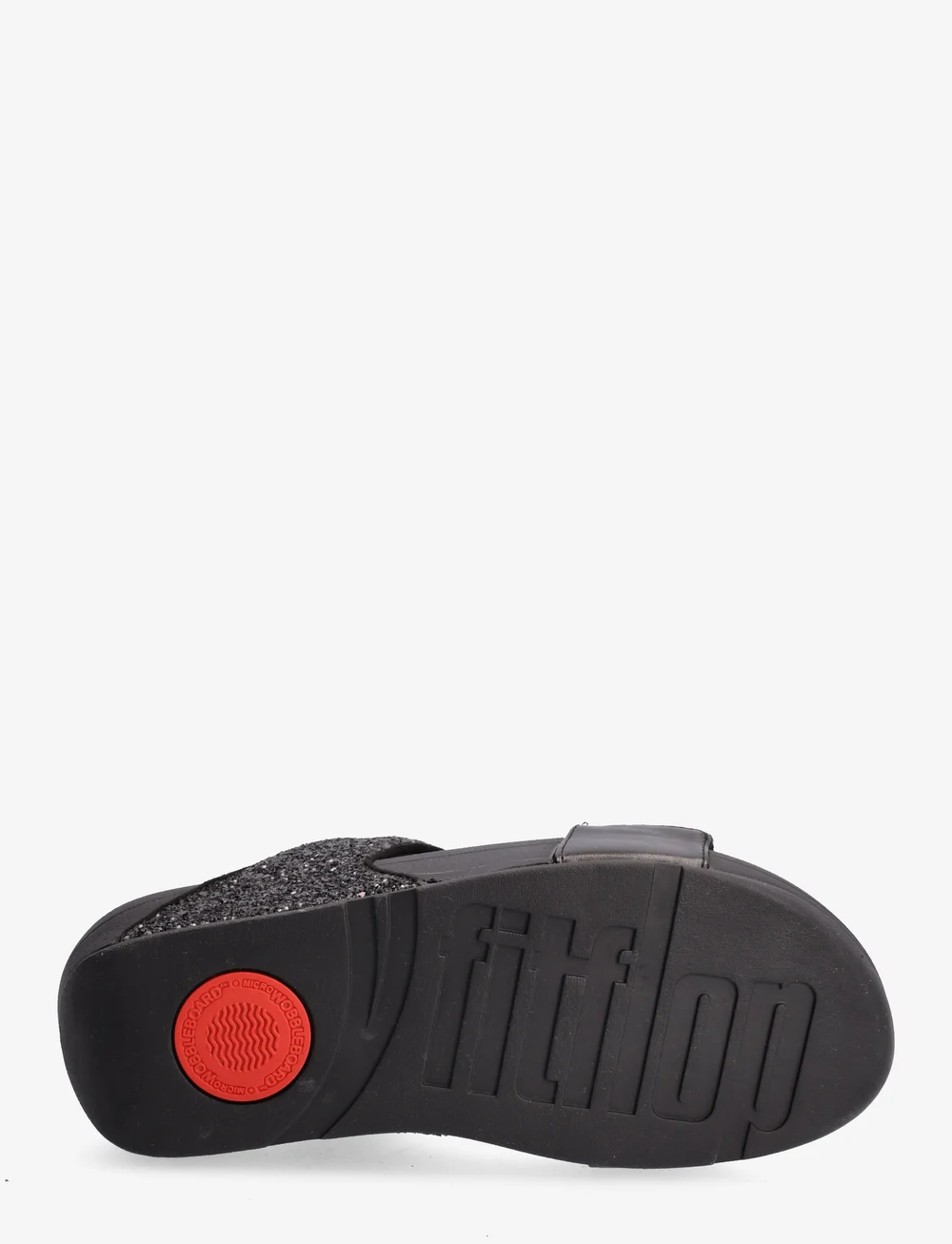 FitFlop - LULU GLITTER SLIDES - flade sandaler - black glitter - 4