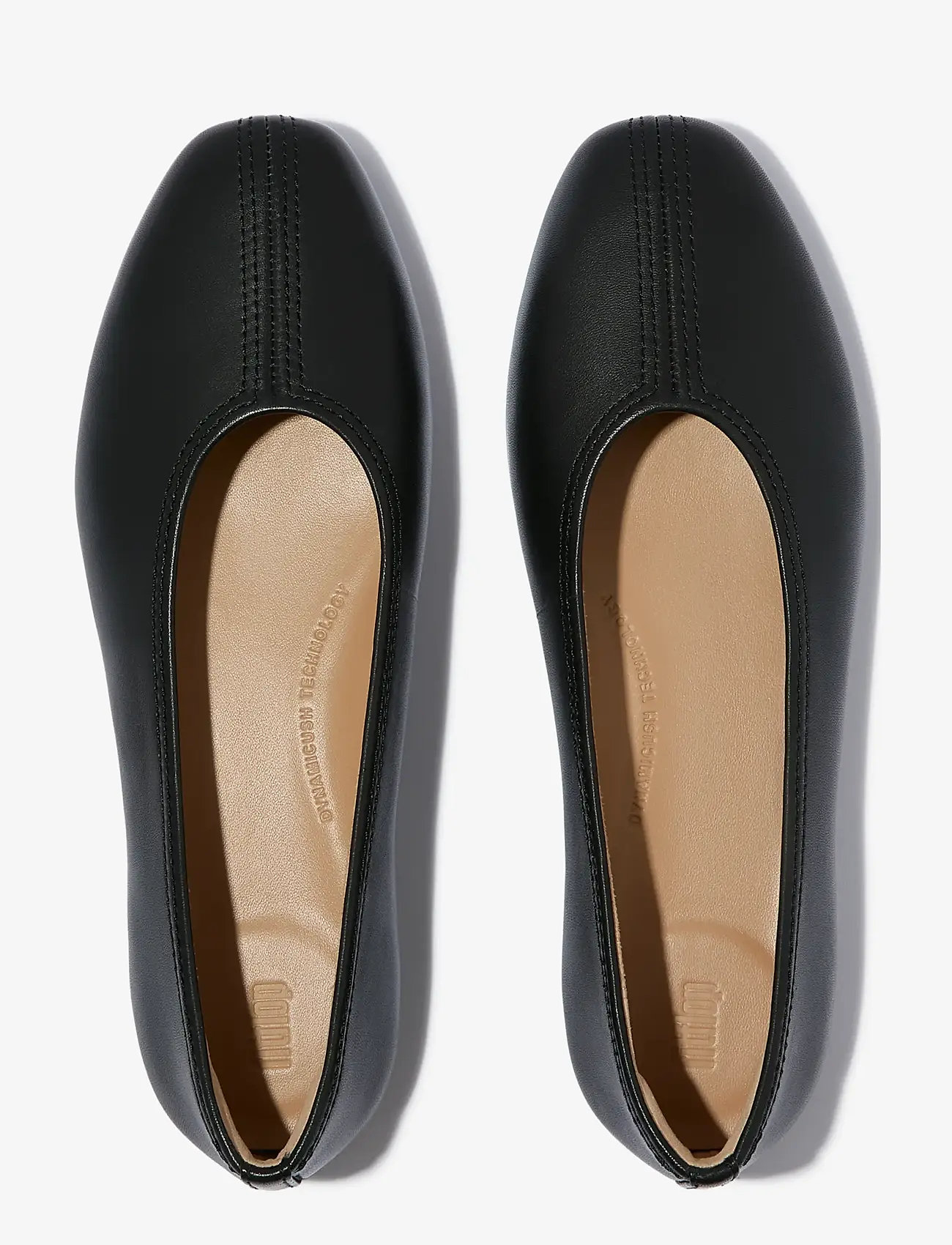 FitFlop - DELICATO HIGH-CUT SOFT-LEATHER BALLET FLATS - black - 2
