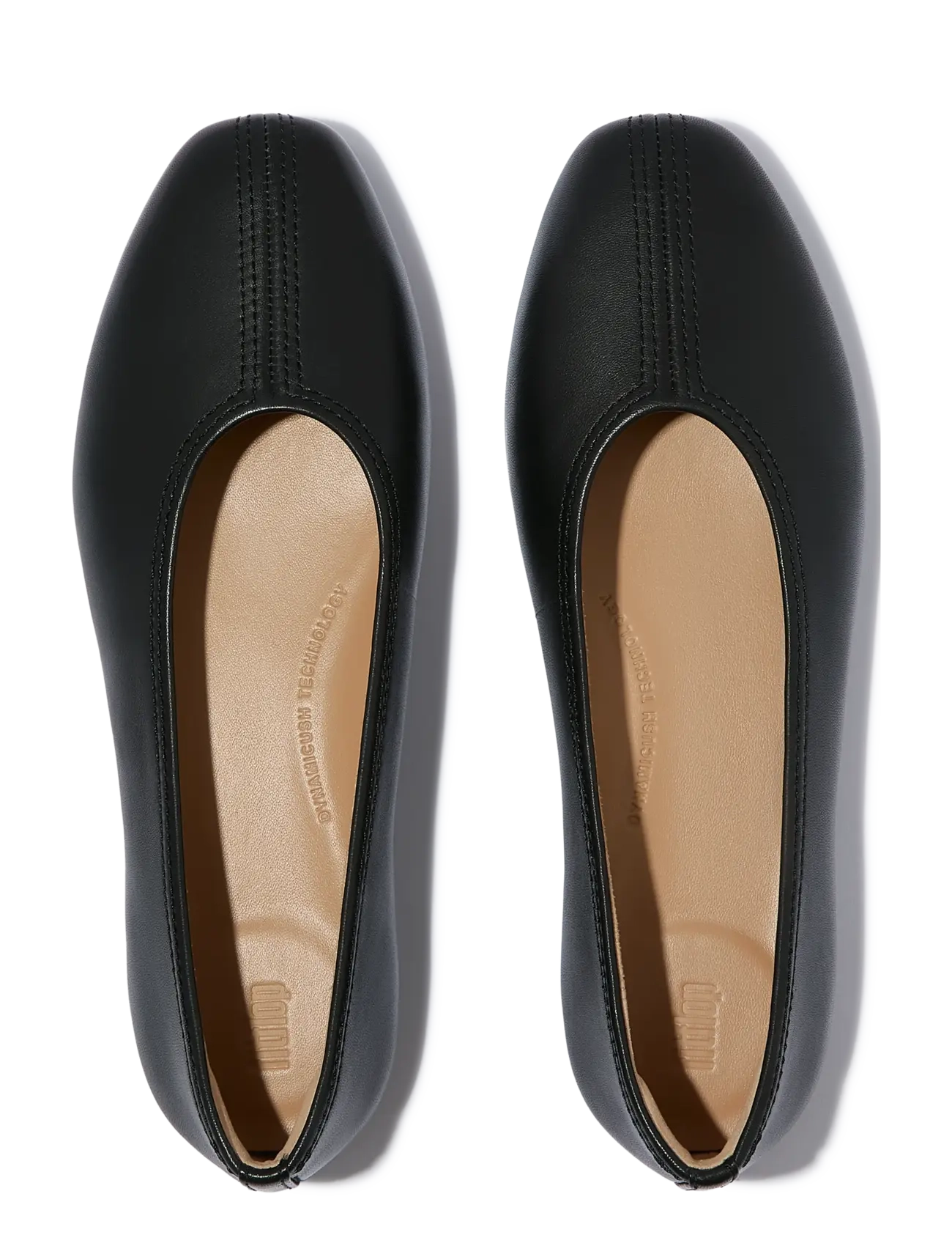FitFlop - DELICATO HIGH-CUT SOFT-LEATHER BALLET FLATS - særlige begivenheder - black - 2