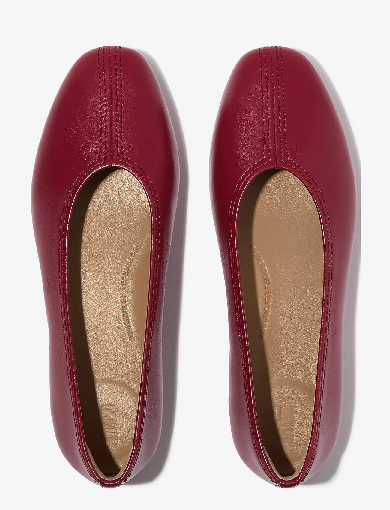 FitFlop - DELICATO HIGH-CUT SOFT-LEATHER BALLET FLATS - besondere anlässe - burnt berry - 2