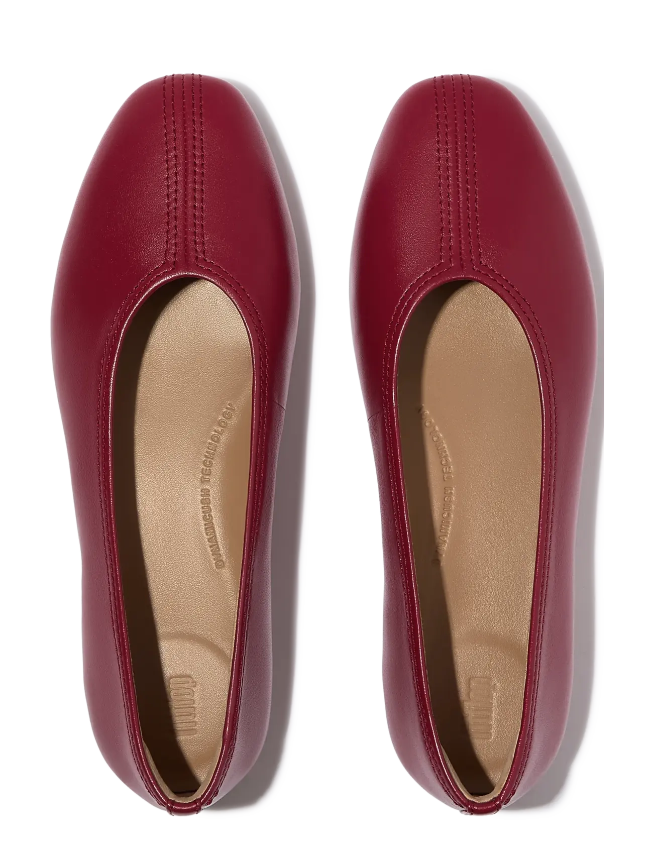 FitFlop - DELICATO HIGH-CUT SOFT-LEATHER BALLET FLATS - besondere anlässe - burnt berry - 2