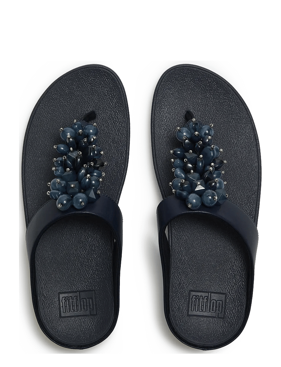 FitFlop - FINO BEAD-CLUSTER TOE-POST SANDALS - platvorm sandaalid - midnight navy - 2