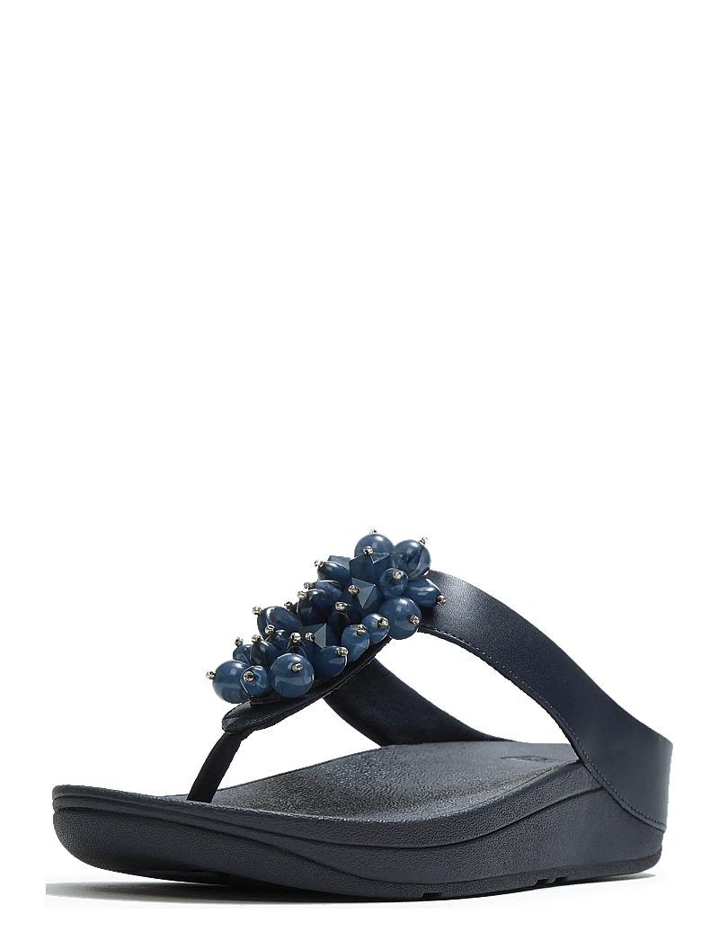 FitFlop - FINO BEAD-CLUSTER TOE-POST SANDALS - platformsandaler - midnight navy - 3
