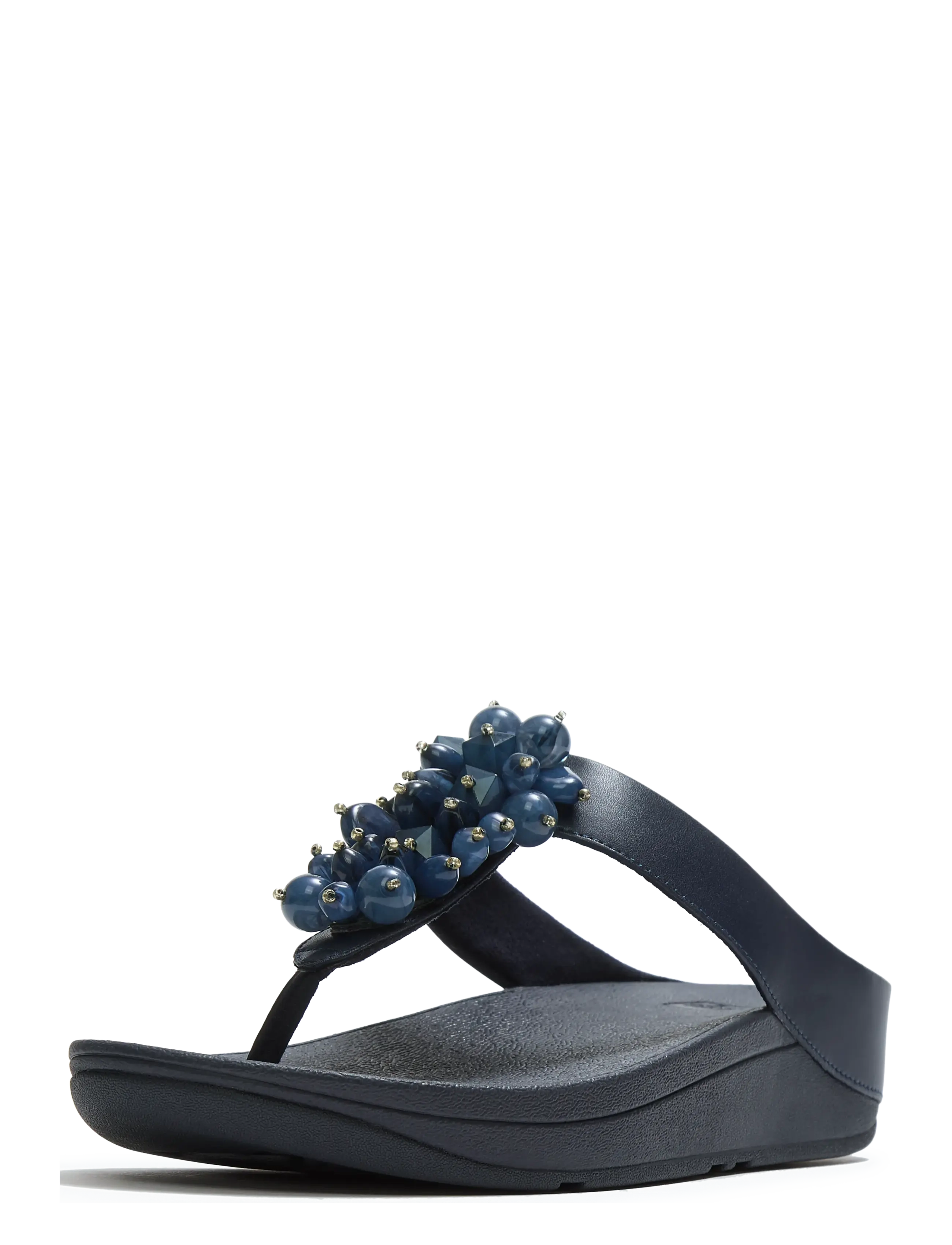FitFlop - FINO BEAD-CLUSTER TOE-POST SANDALS - platvorm sandaalid - midnight navy - 3