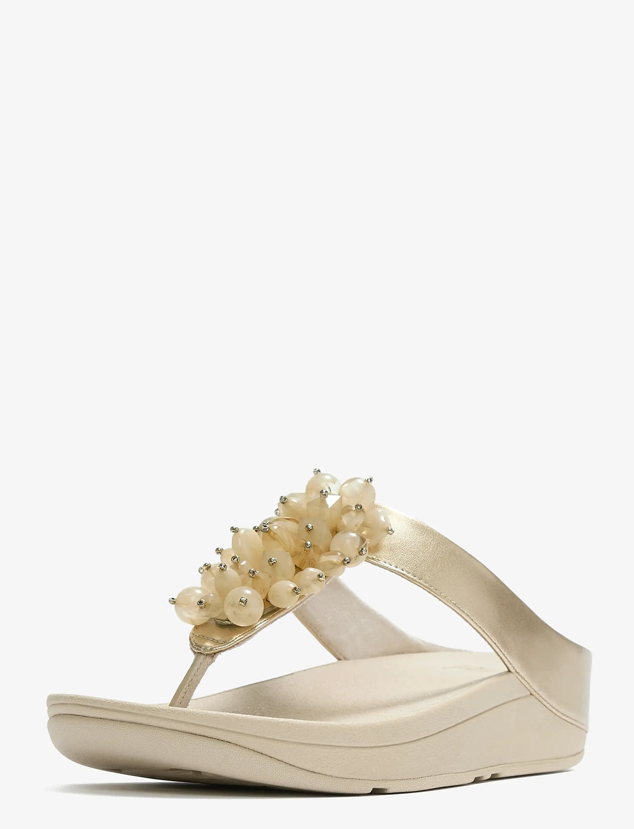 FitFlop - FINO BEAD-CLUSTER TOE-POST SANDALS - plateau-sandalen - platino - 2