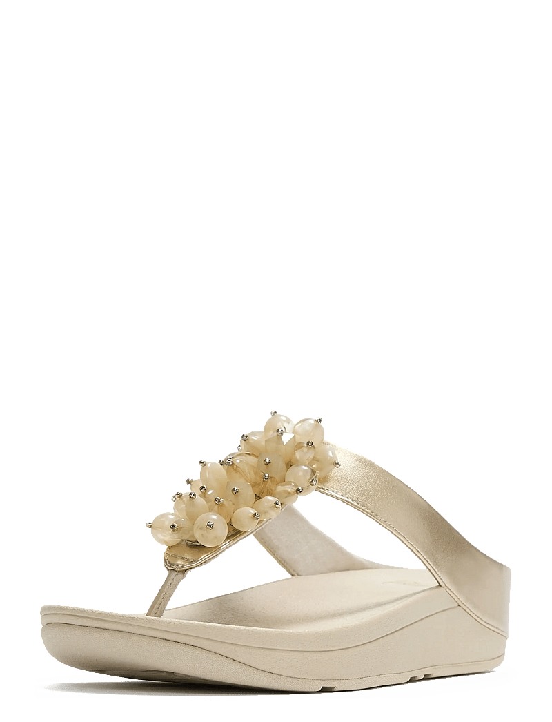FitFlop - FINO BEAD-CLUSTER TOE-POST SANDALS - plateau-sandalen - platino - 2