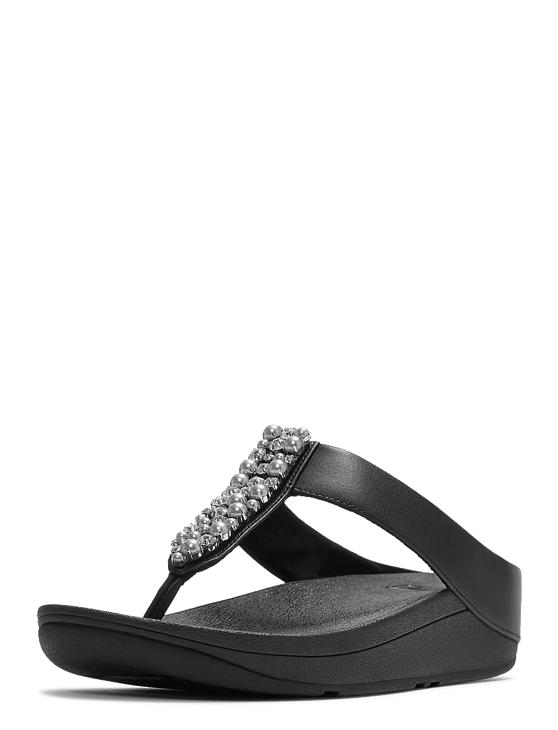 FitFlop - FINO PEARLS-AND-CRYSTAL TOE-POST SANDALS - sandales à plateforme - black - 2