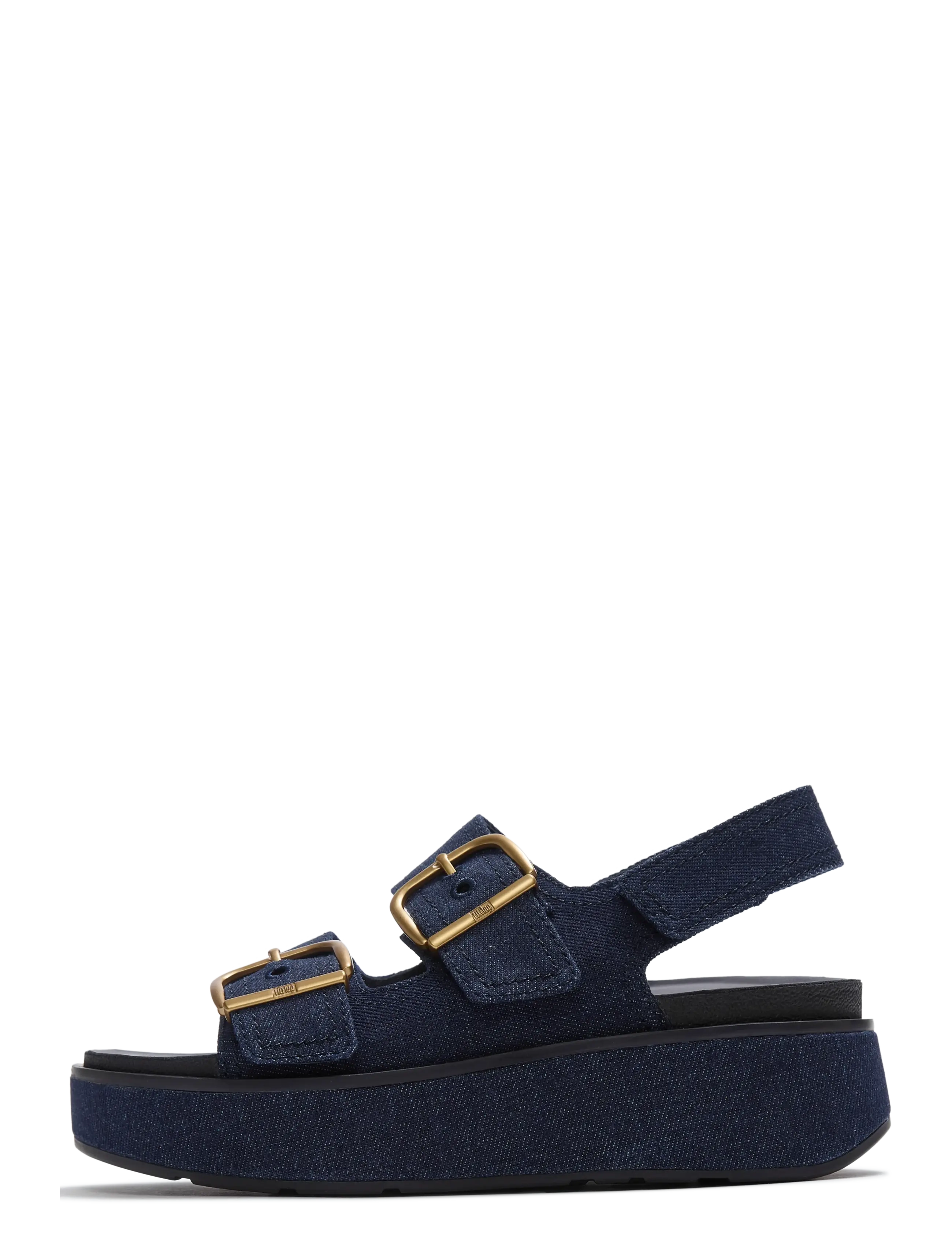 FITFLOP Gen-Ff Max Buckle Denim Back-Strap Sandalen Navy - 38 - Damen
