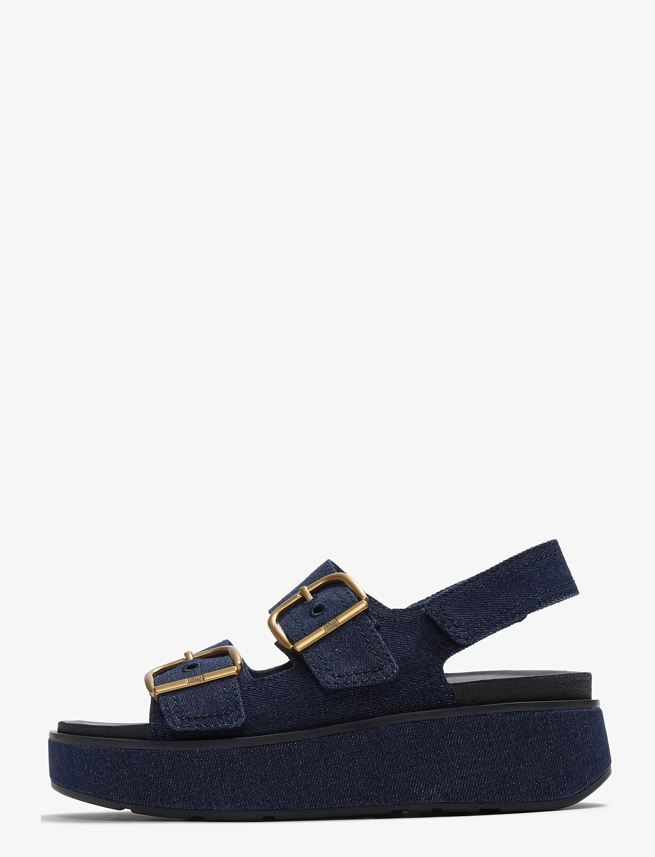 FitFlop - GEN-FF MAX BUCKLE DENIM BACK-STRAP SANDALS - platformsandaler - dark denim - 1
