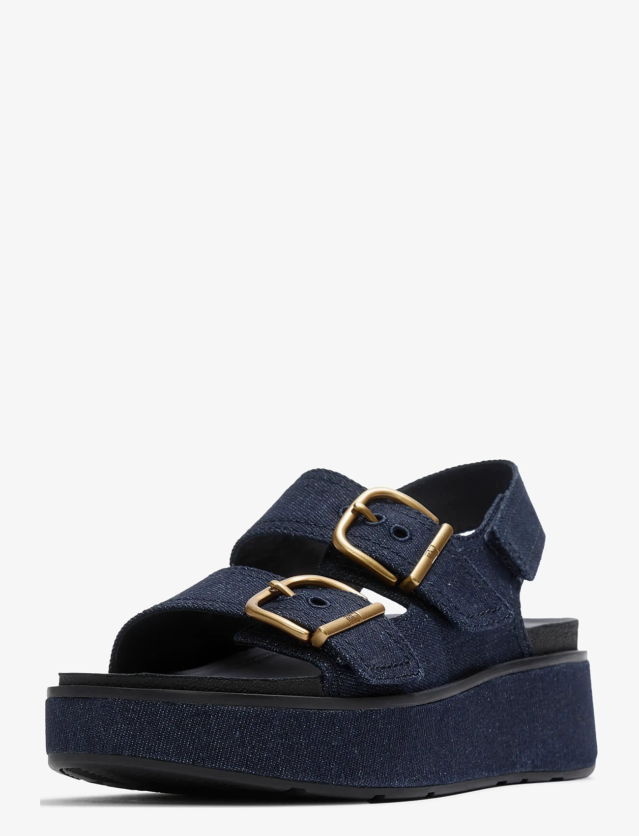 FitFlop - GEN-FF MAX BUCKLE DENIM BACK-STRAP SANDALS - platformsandaler - dark denim - 3