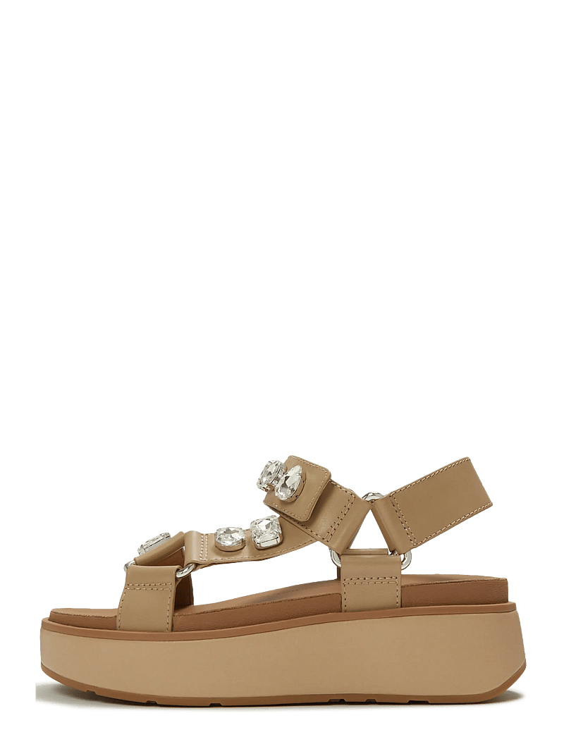 FitFlop - GEN-FF MAX ULTRA-JEWEL LEATHER BACK-STRAP SANDALS - plateau-sandalen - cappuccino - 1