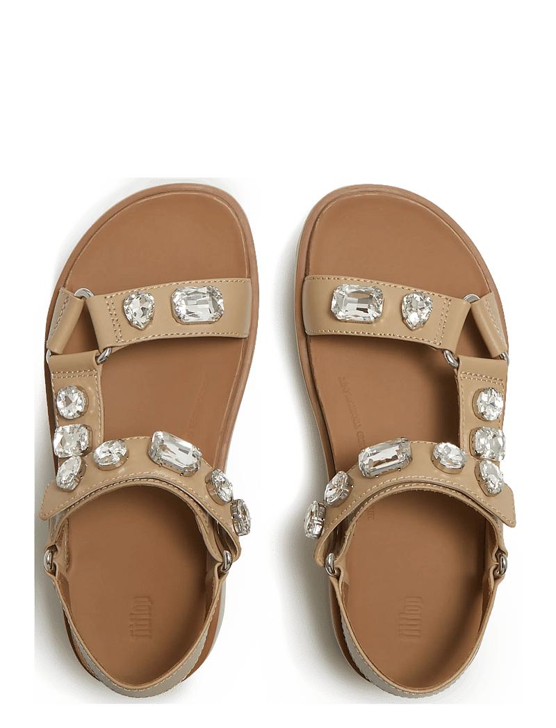 FitFlop - GEN-FF MAX ULTRA-JEWEL LEATHER BACK-STRAP SANDALS - plateau-sandalen - cappuccino - 2