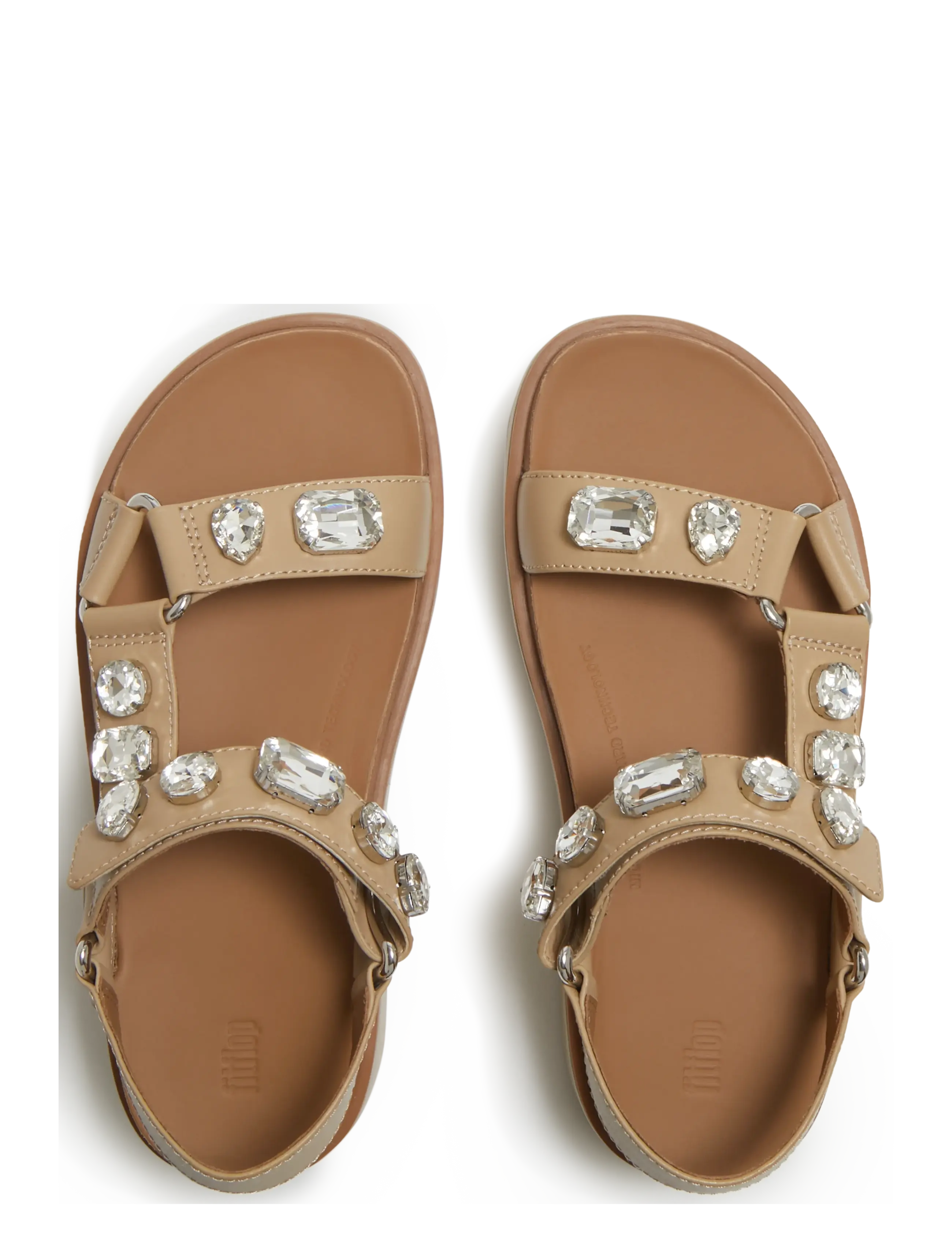 FitFlop - GEN-FF MAX ULTRA-JEWEL  LEATHER BACK-STRAP SANDALS - plateau-sandalen - cappuccino - 2