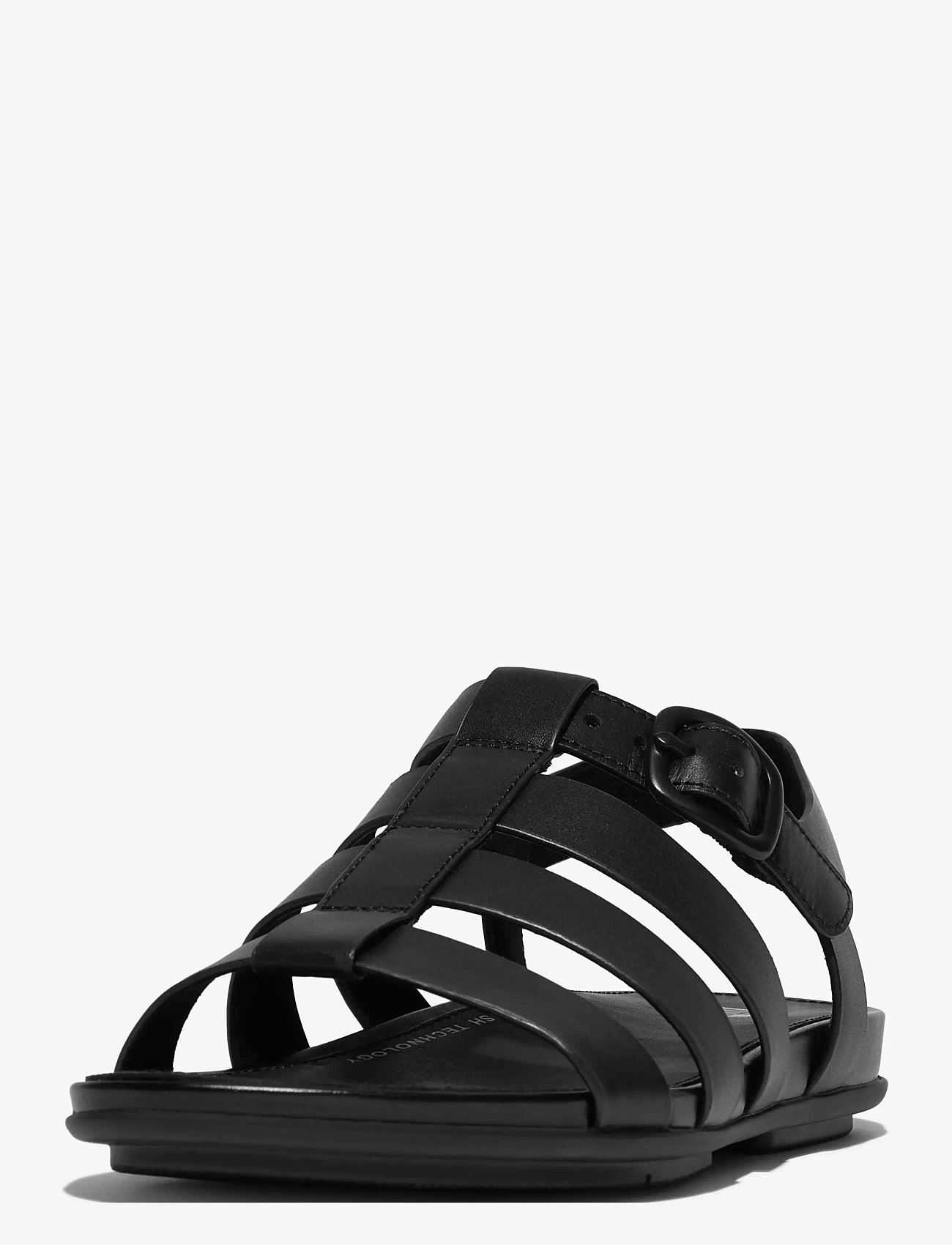 FitFlop - GRACIE LEATHER FISHERMAN SANDALS - gladiatorsandaler - black - 3