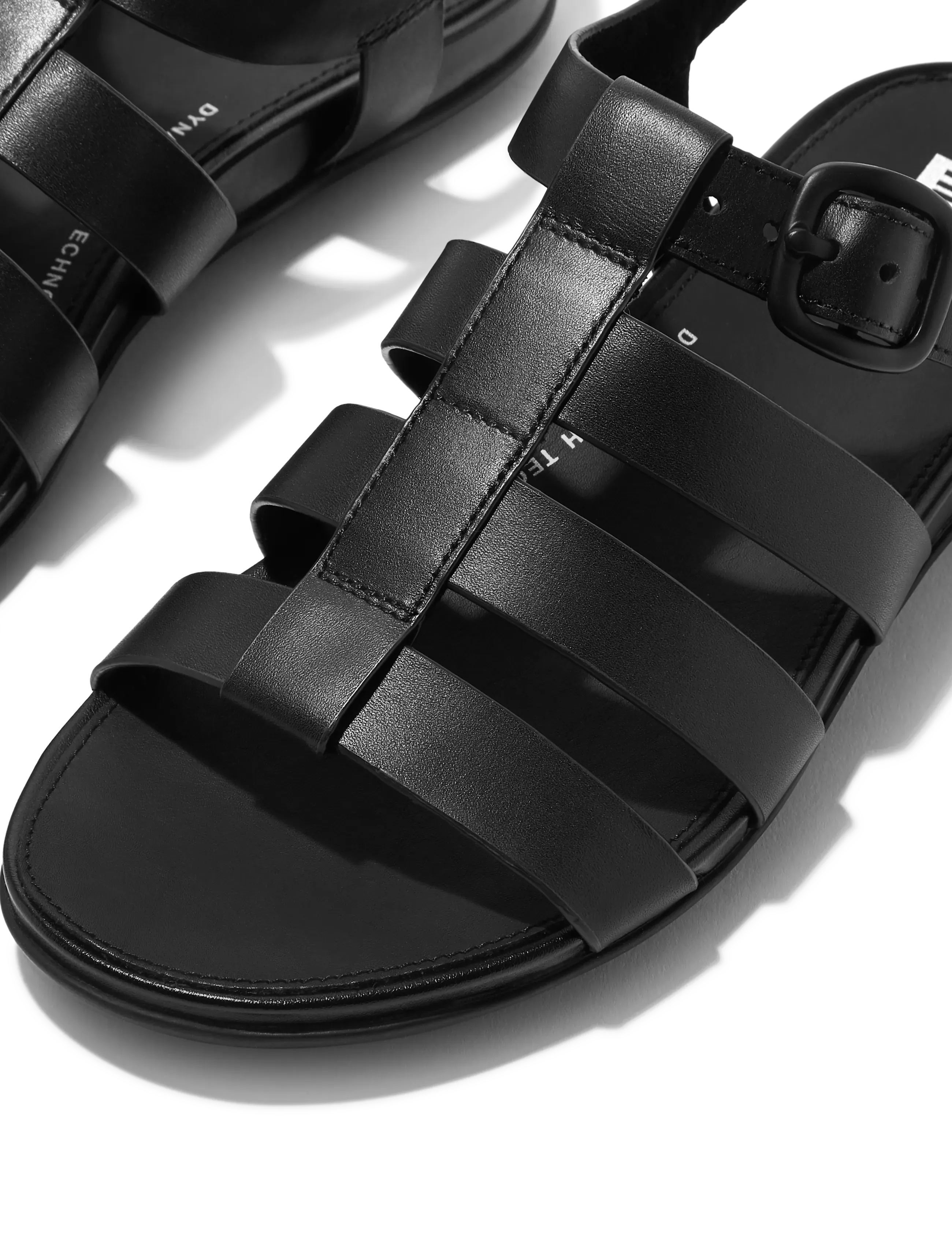 FitFlop - GRACIE LEATHER FISHERMAN SANDALS - gladiatorsandaler - black - 4