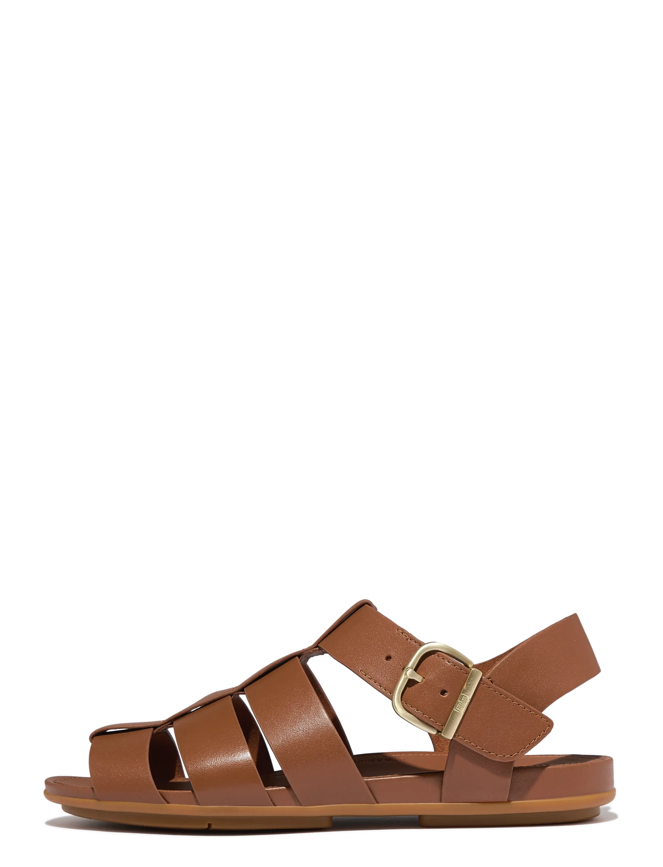 FitFlop GRACIE LEATHER FISHERMAN SANDALS - Sandaler - DEEP TAN / brown
