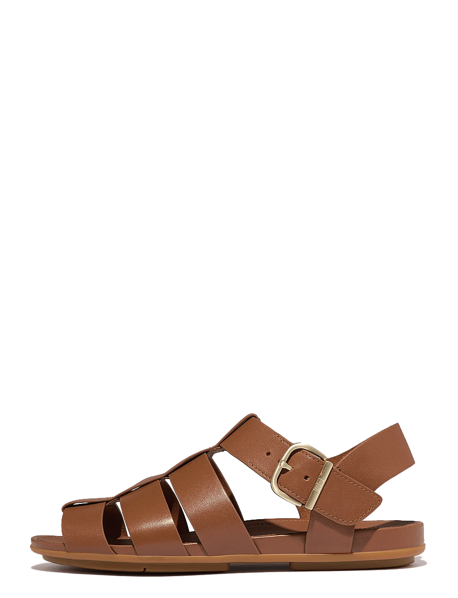 FitFlop - GRACIE LEATHER FISHERMAN SANDALS - romeinse sandalen - deep tan - 1