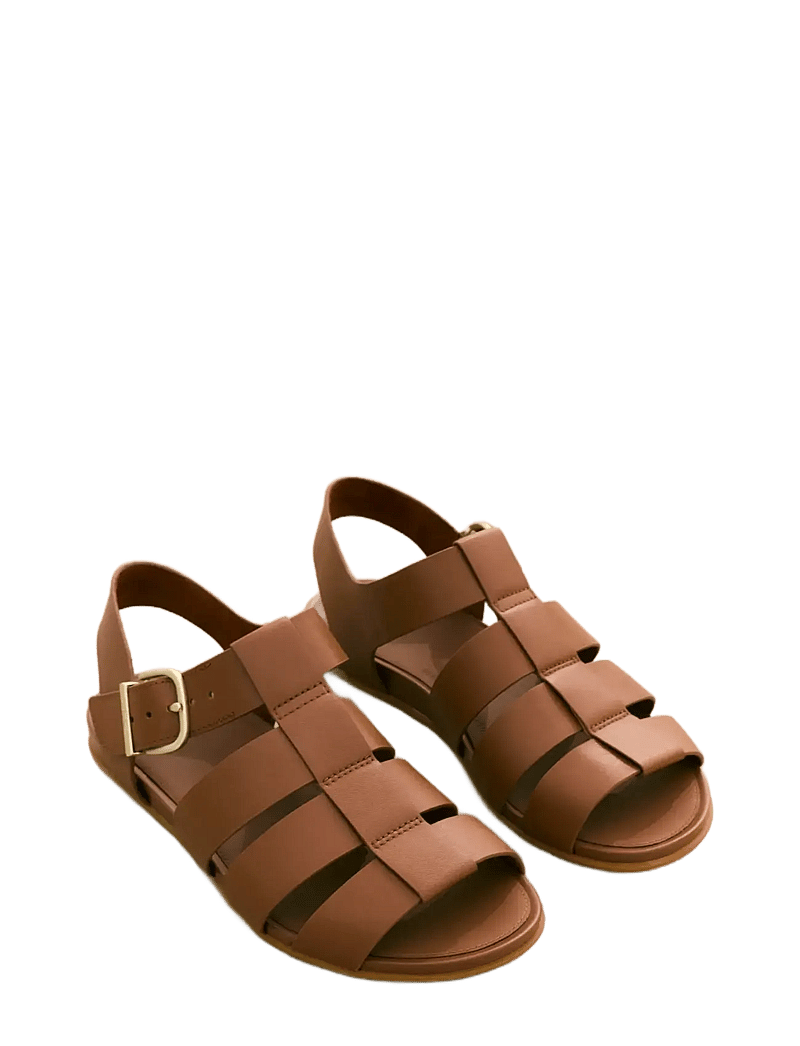 FitFlop - GRACIE LEATHER FISHERMAN SANDALS - gladiator-sandalen - deep tan - 4