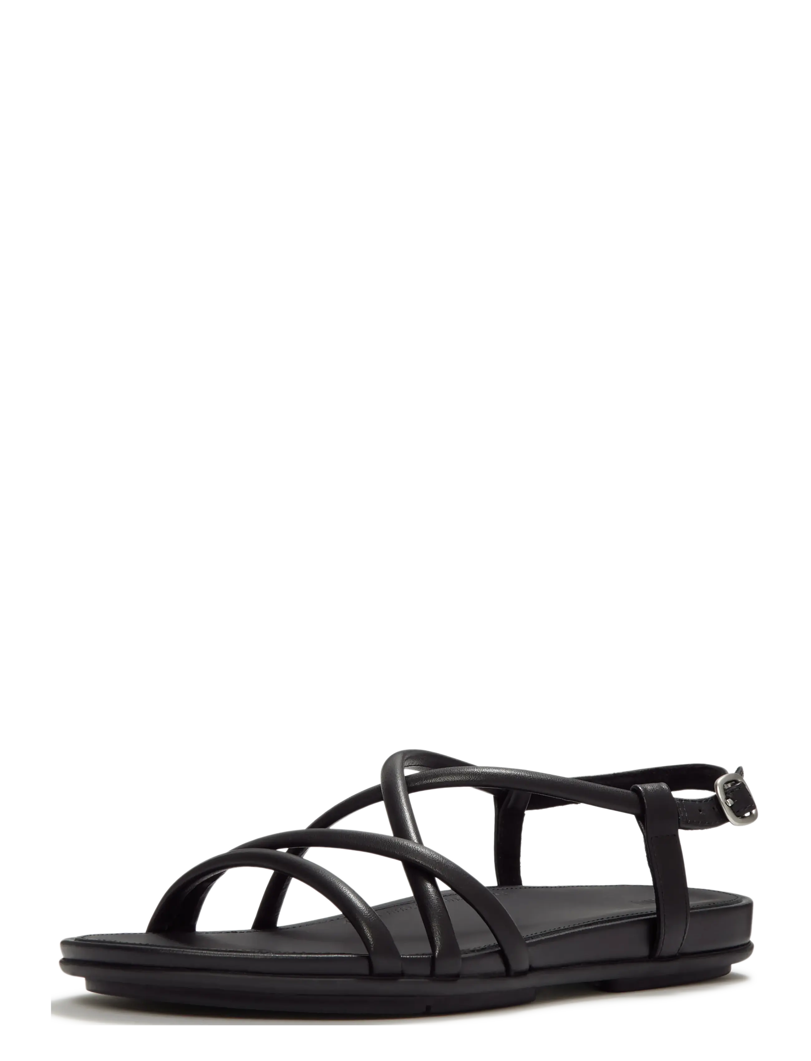 FitFlop - GRACIE LEATHER STRAPPY BACK-STRAP SANDALS - kontsata sandaalid - all black - 3