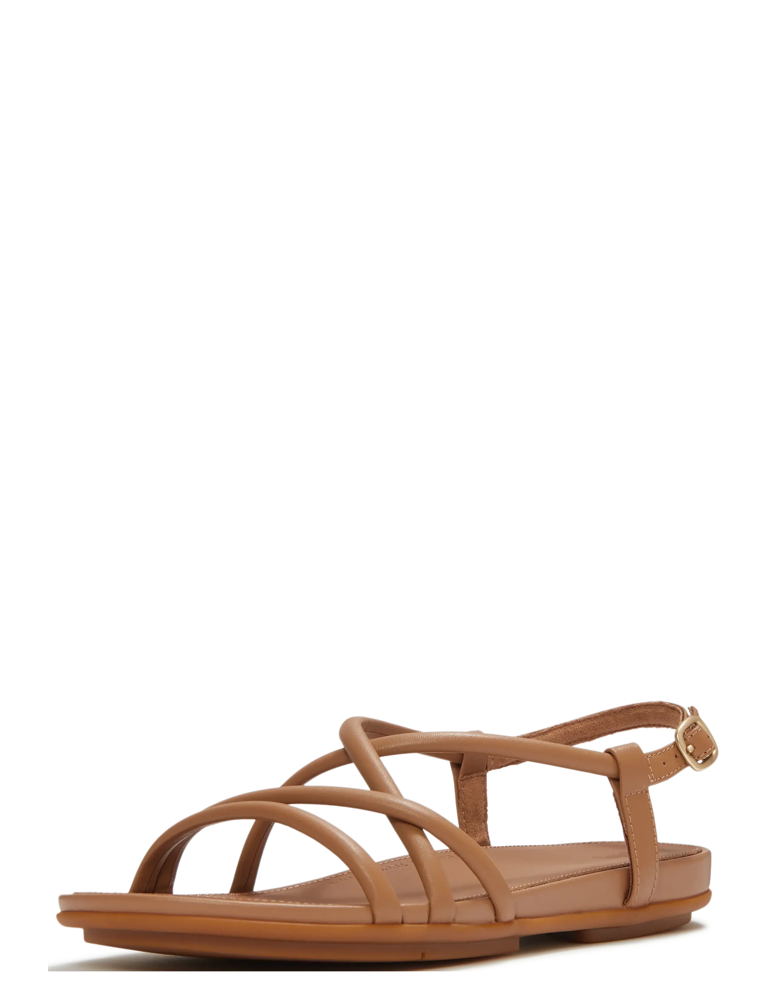 FitFlop - GRACIE LEATHER STRAPPY BACK-STRAP SANDALS - classic tan - 3