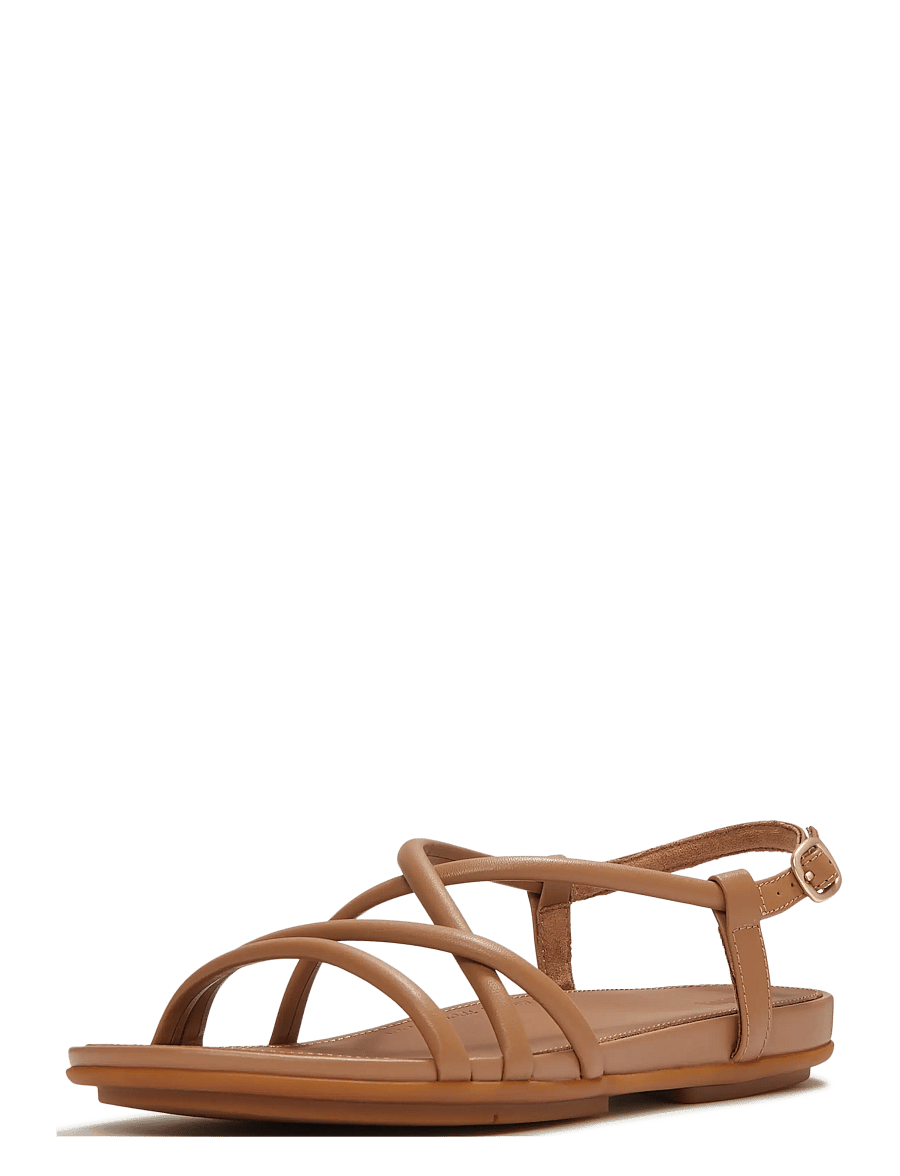 FitFlop - GRACIE LEATHER STRAPPY BACK-STRAP SANDALS - classic tan - 3