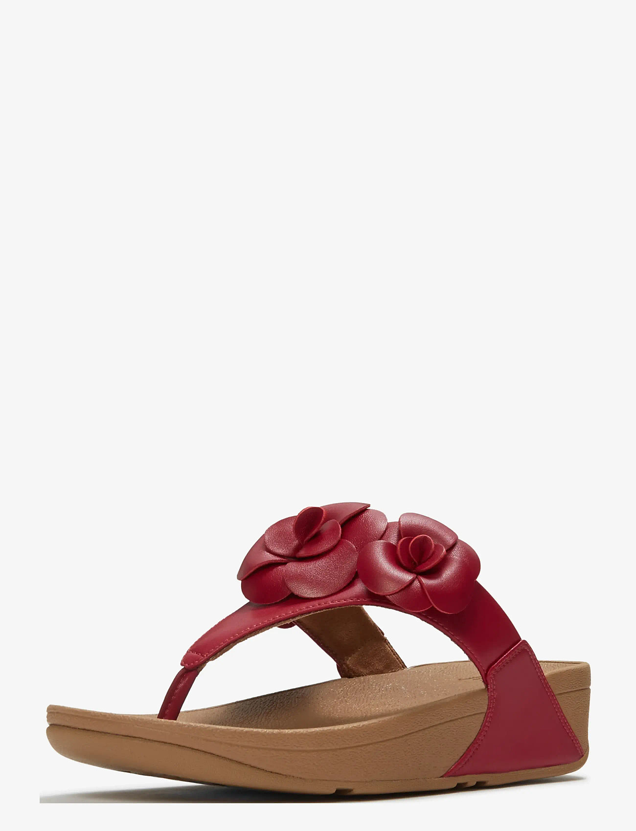 FitFlop - LULU FLOWER TOE-POST SANDALS - platformsandaler - burnt berry - 3