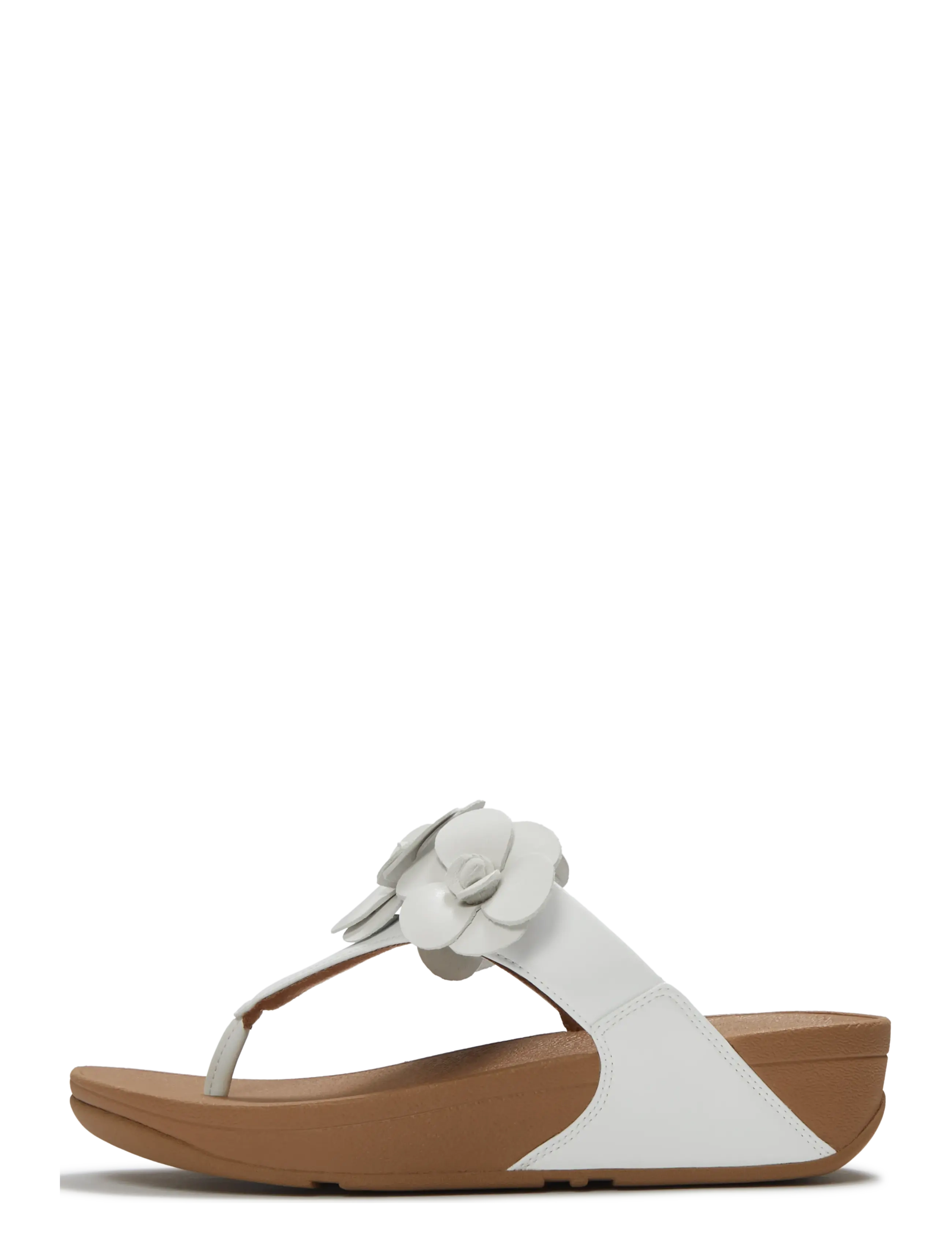 FITFLOP Lulu Flower Toe-Post Sandalen Weiß - 38 - Damen