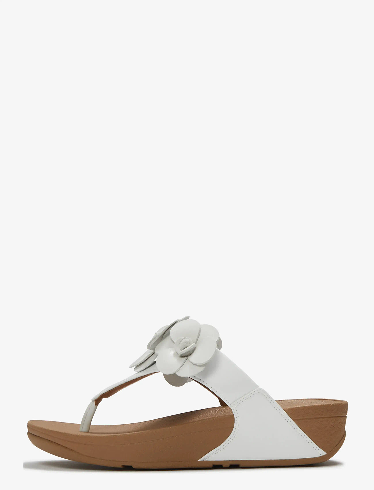 FitFlop - LULU FLOWER TOE-POST SANDALS - platformsandaler - urban white - 1