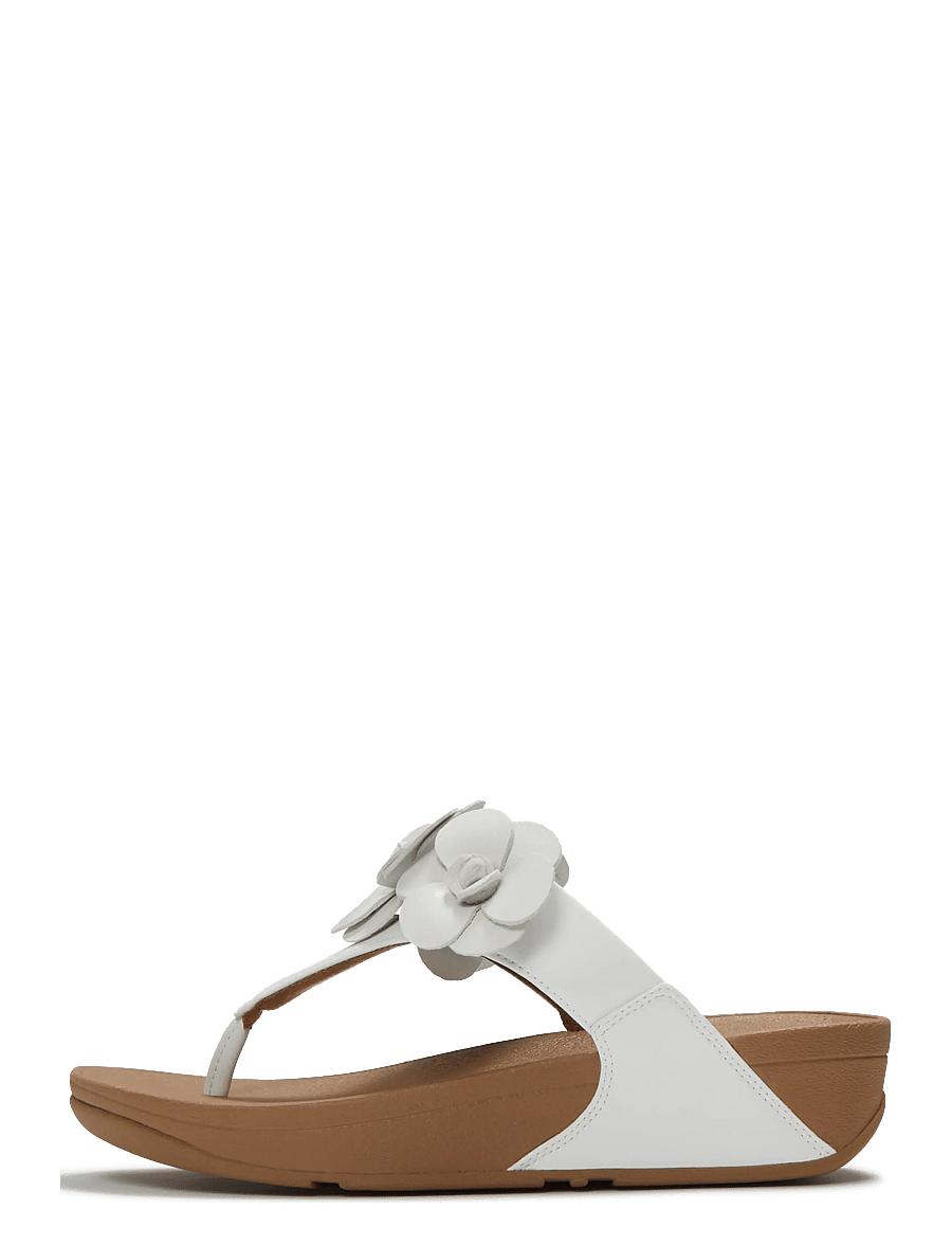 FitFlop - LULU FLOWER TOE-POST SANDALS - sandales à plateforme - urban white - 1
