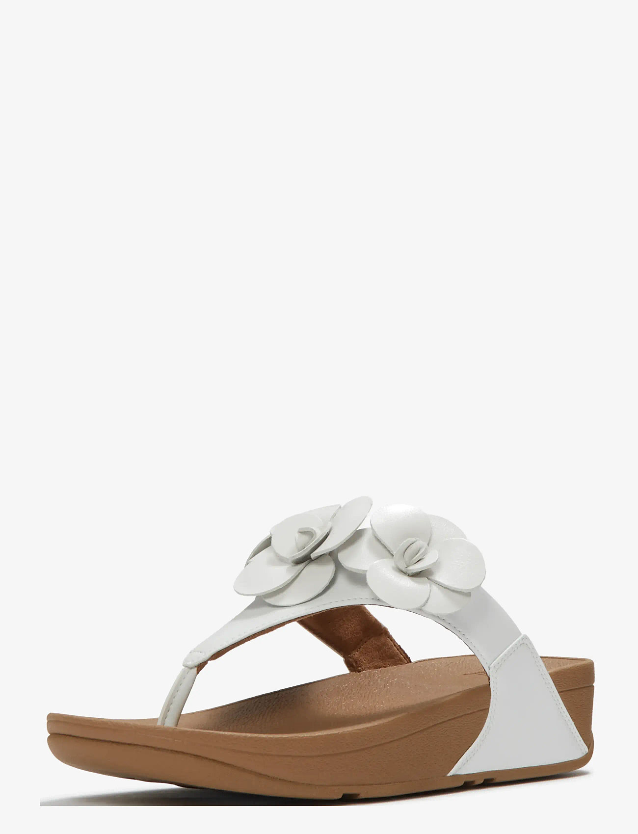 FitFlop - LULU FLOWER TOE-POST SANDALS - platformsandaler - urban white - 2