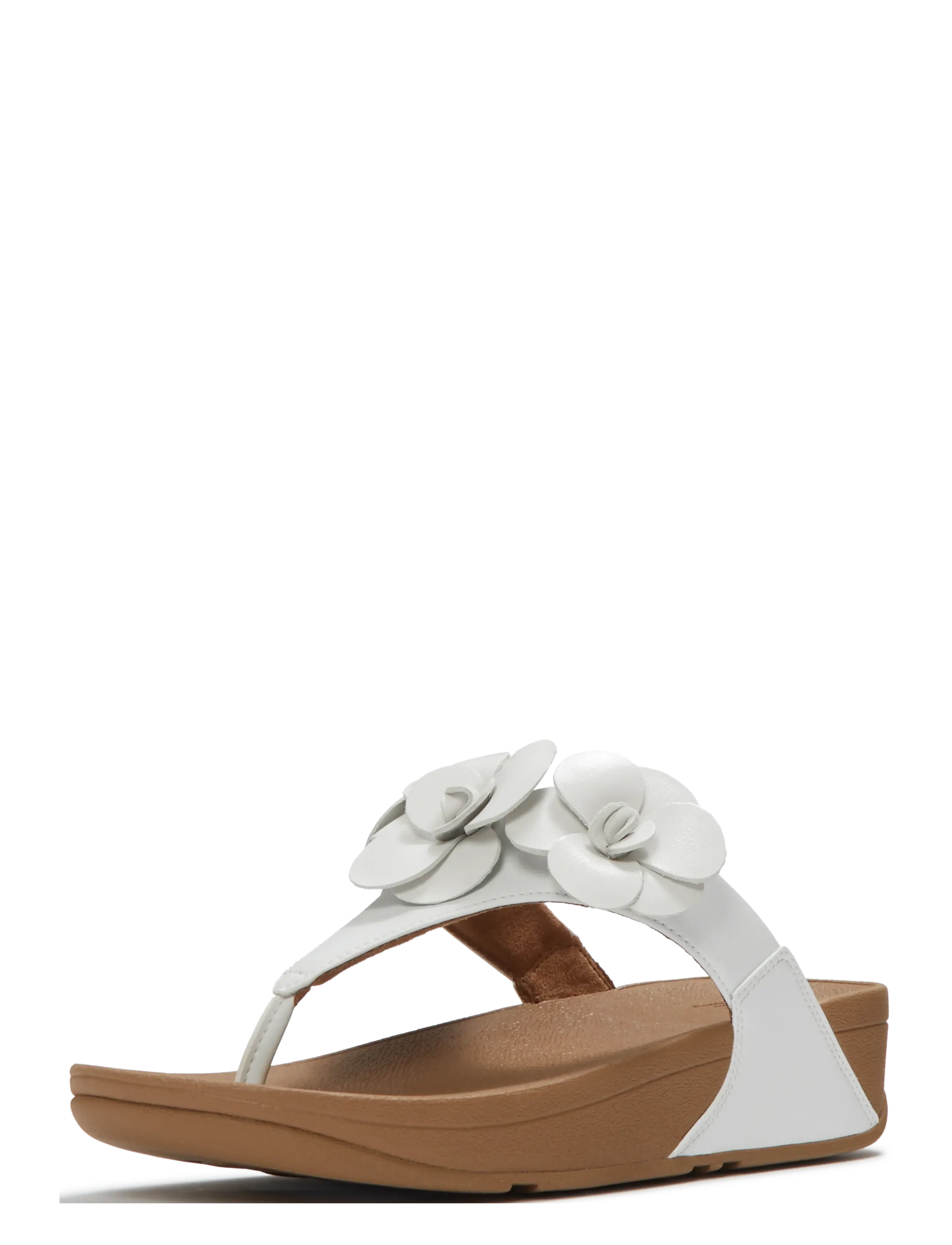 FitFlop - LULU FLOWER TOE-POST SANDALS - sandales à plateforme - urban white - 2