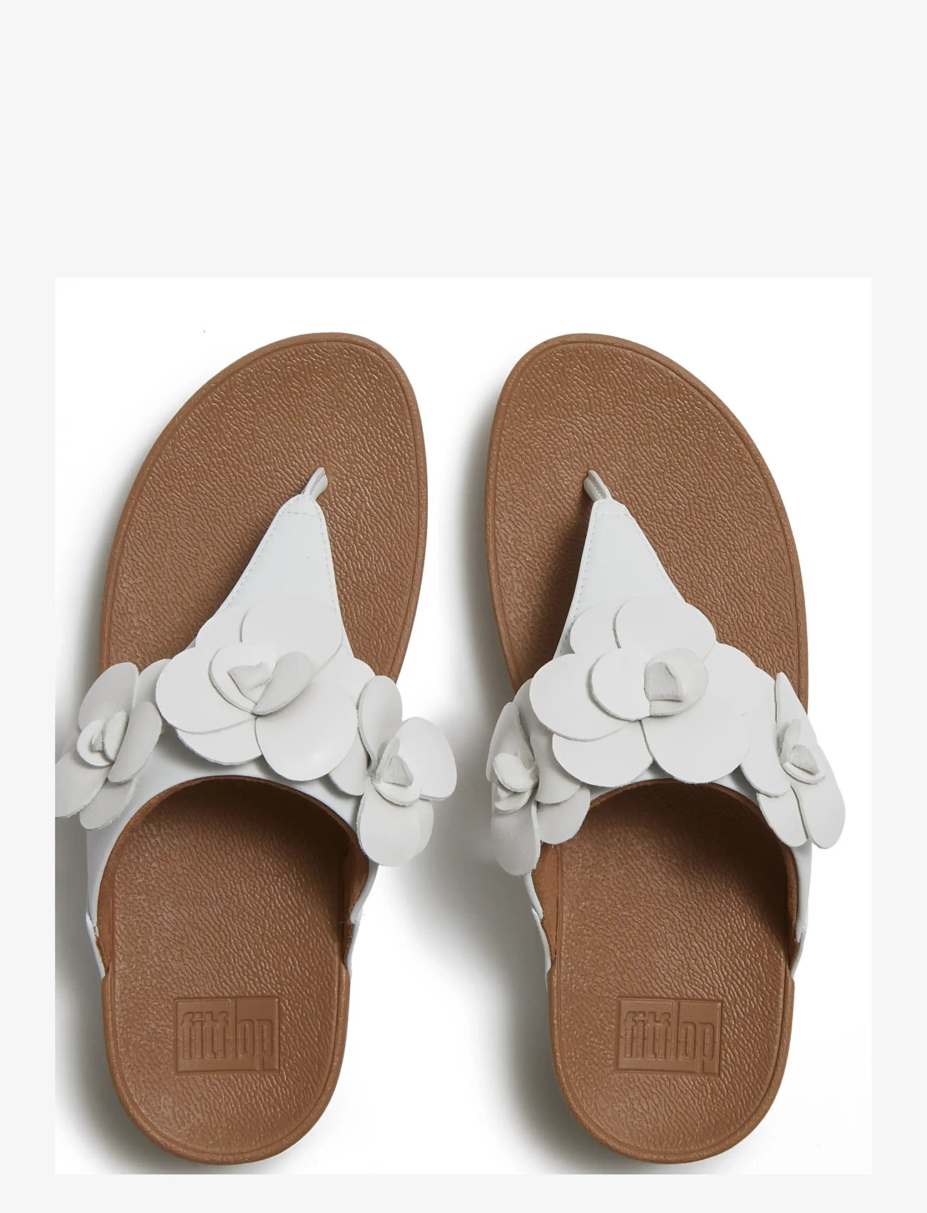 FitFlop - LULU FLOWER TOE-POST SANDALS - platformsandaler - urban white - 3