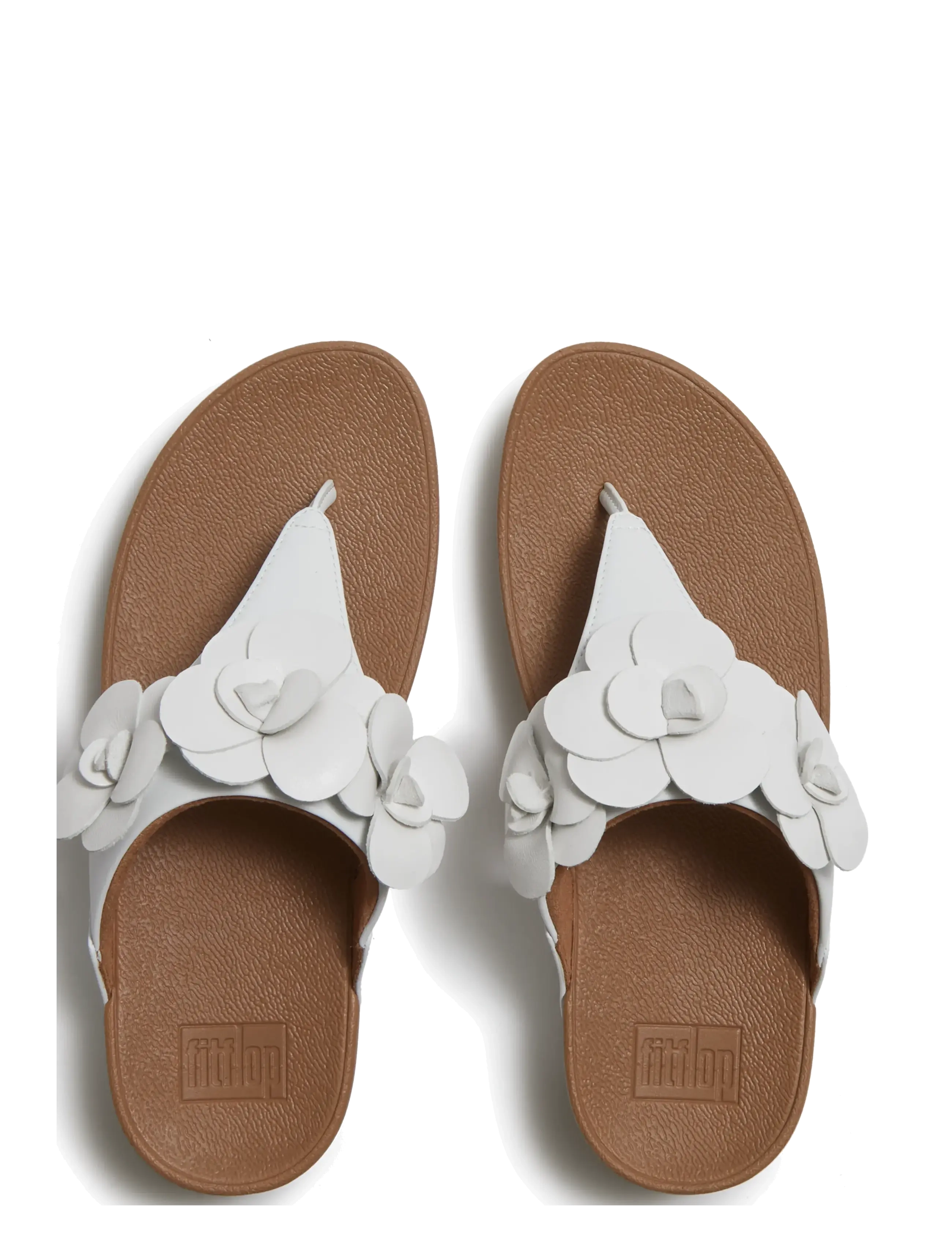 FitFlop - LULU FLOWER TOE-POST SANDALS - sandales à plateforme - urban white - 3