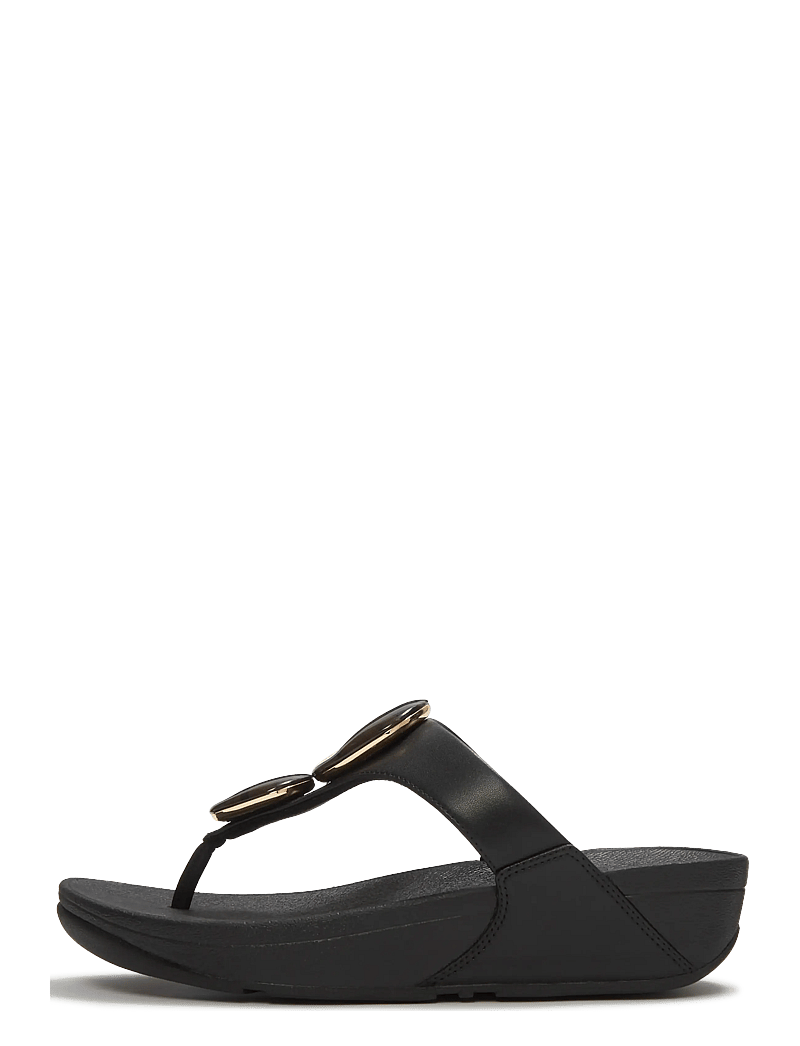 FitFlop - LULU MARBLED-STONE TOE-POST SANDALS - plateau-sandalen - black - 1