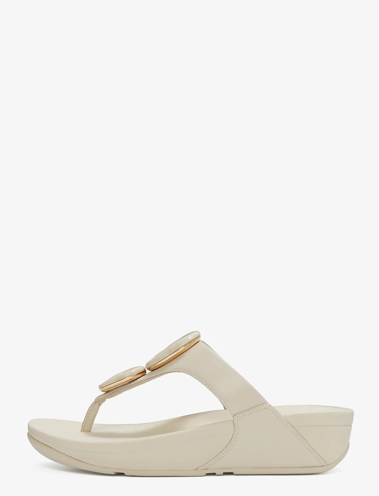 FitFlop - LULU MARBLED-STONE TOE-POST SANDALS - platformsandaler - paris beige - 1