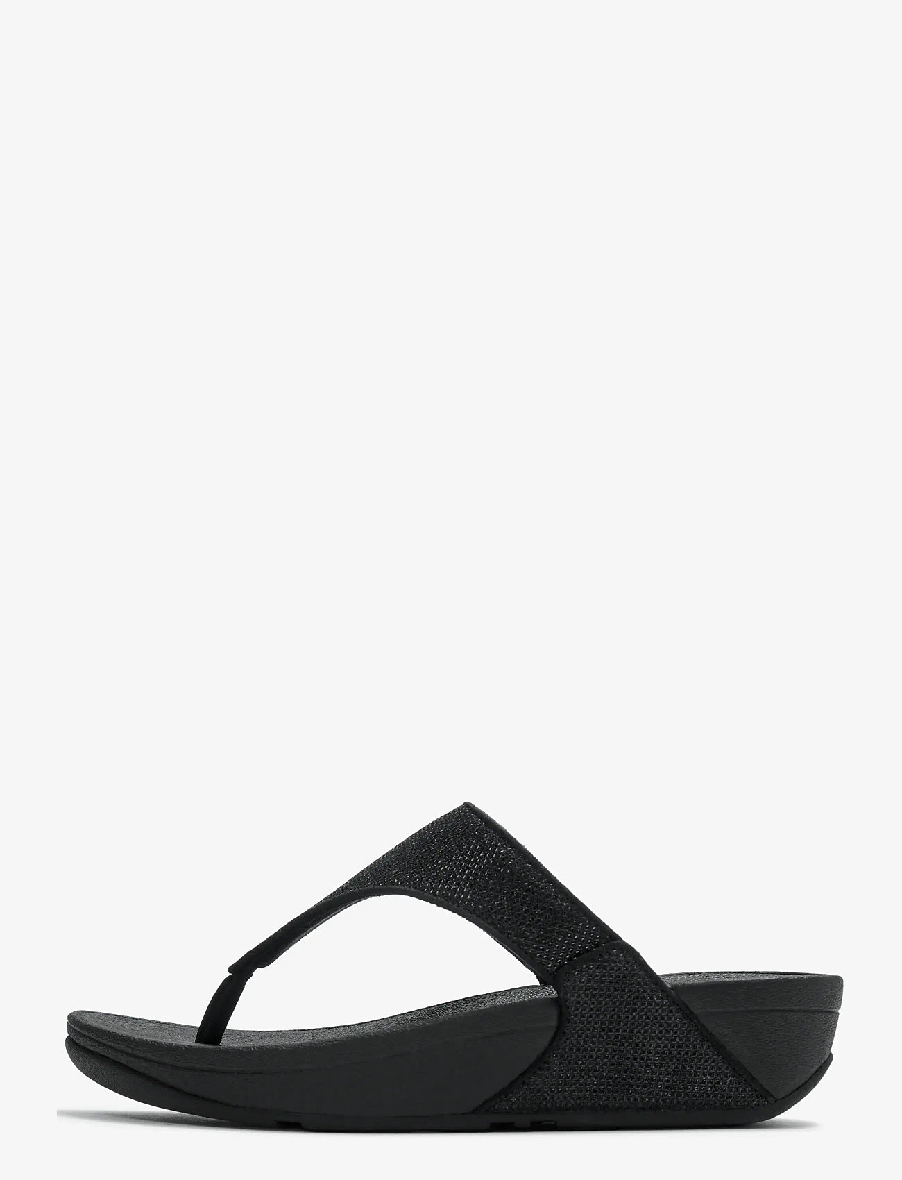 FitFlop - LULU SHIMMERGLITZ TOE-POST SANDALS - plateau-sandalen - black - 1