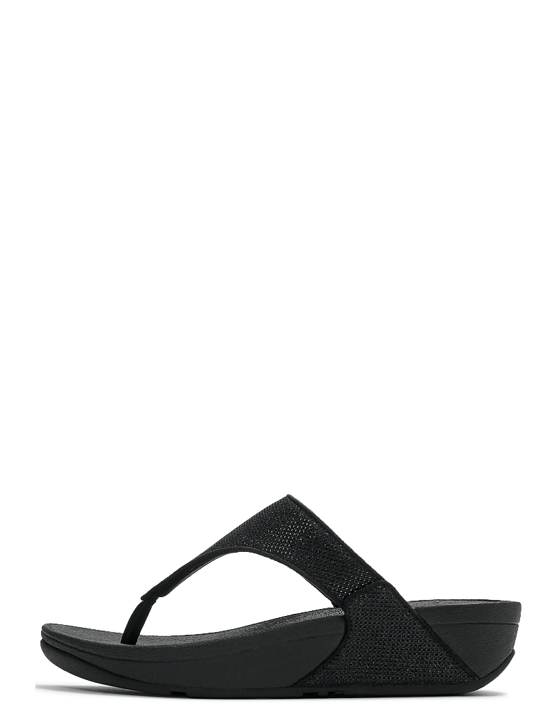 FitFlop - LULU SHIMMERGLITZ TOE-POST SANDALS - plateau-sandalen - black - 1