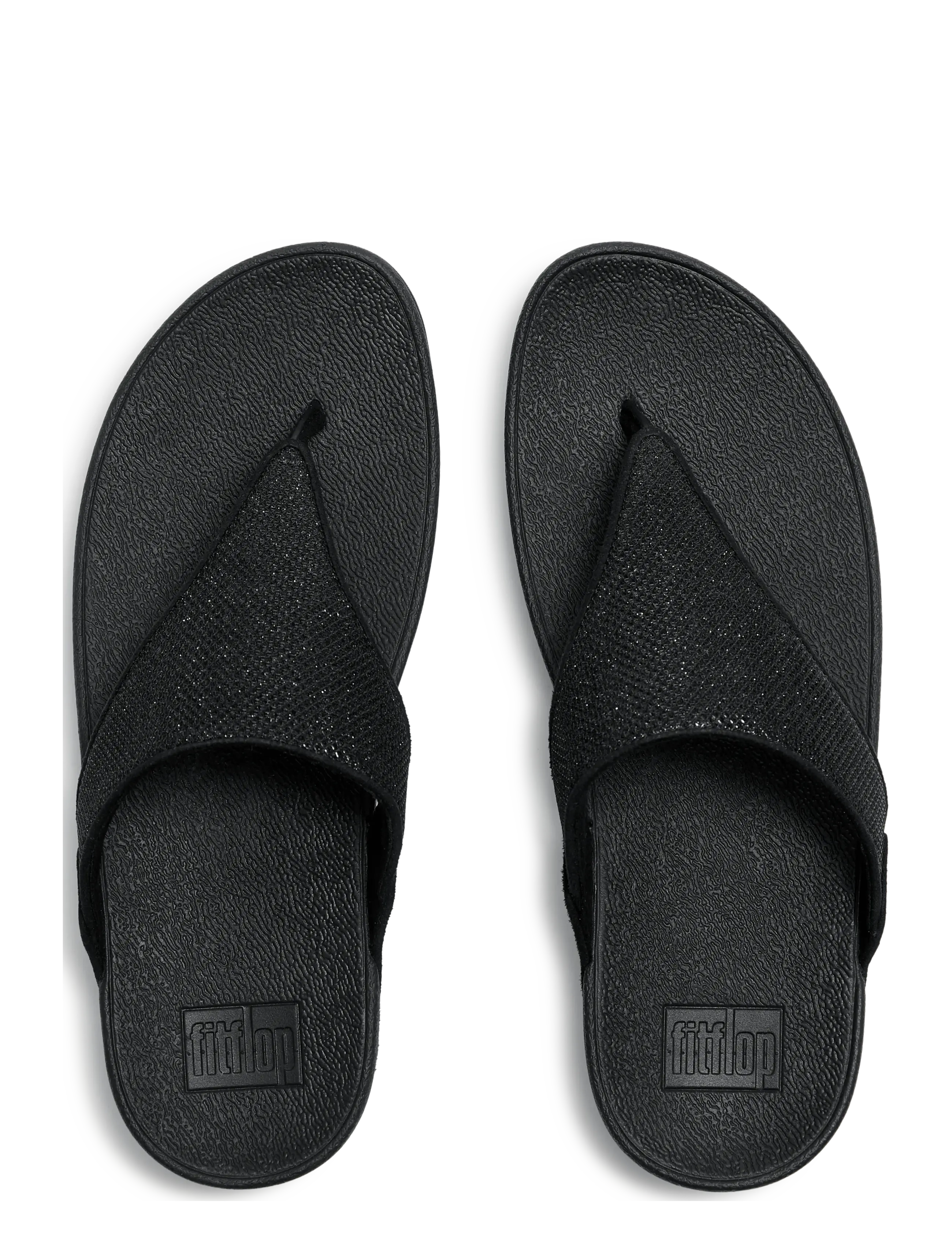 FitFlop - LULU SHIMMERGLITZ TOE-POST SANDALS - platform sandals - black - 2
