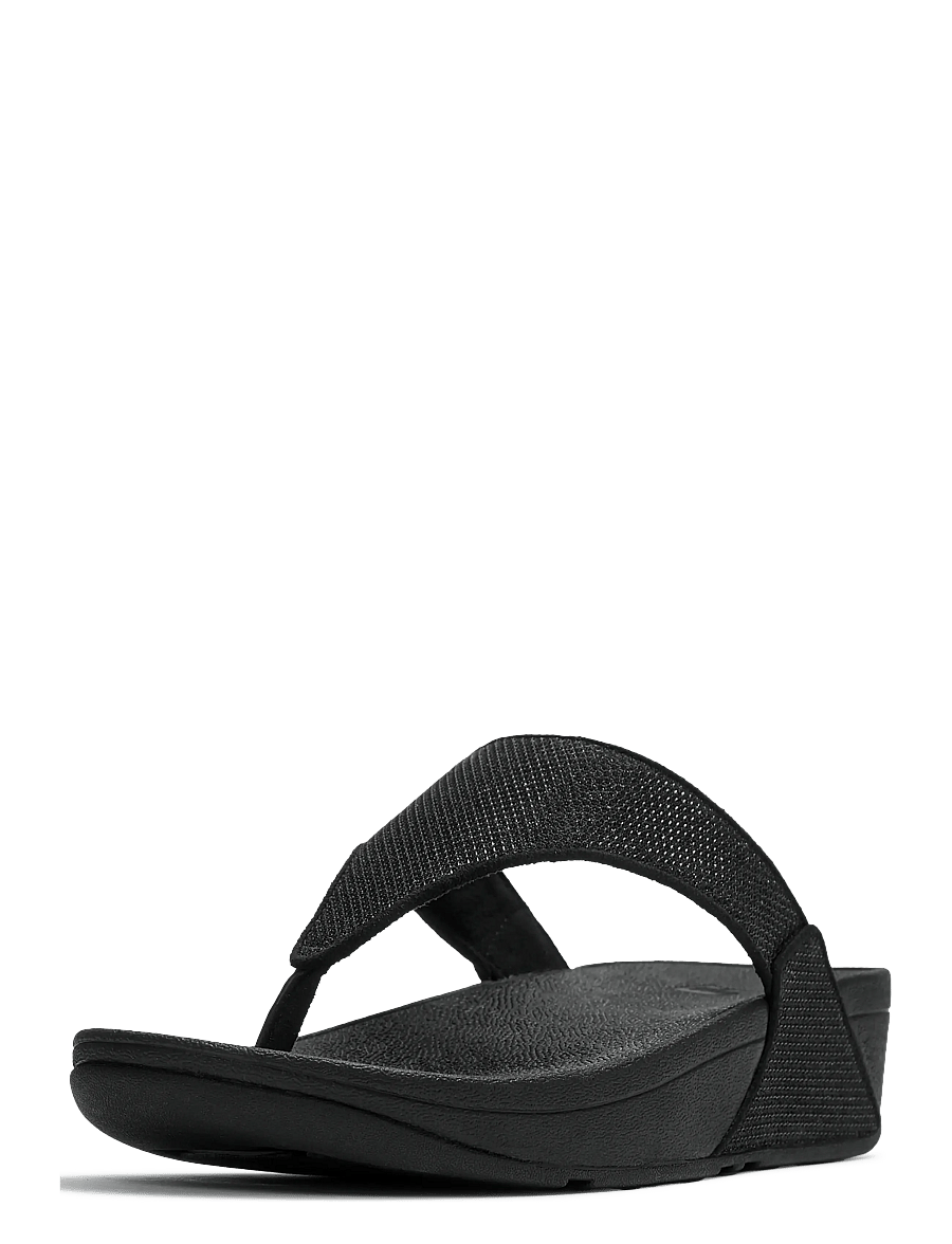 FitFlop - LULU SHIMMERGLITZ TOE-POST SANDALS - plateau-sandalen - black - 3