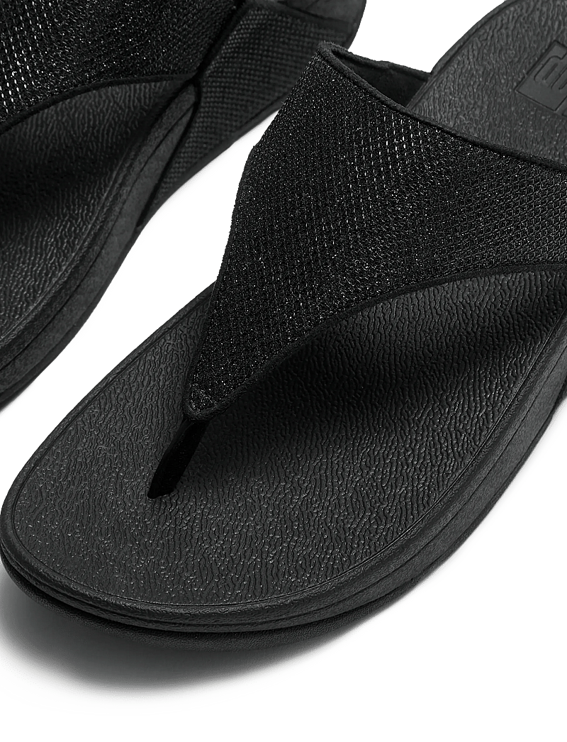 FitFlop - LULU SHIMMERGLITZ TOE-POST SANDALS - plateau-sandalen - black - 4
